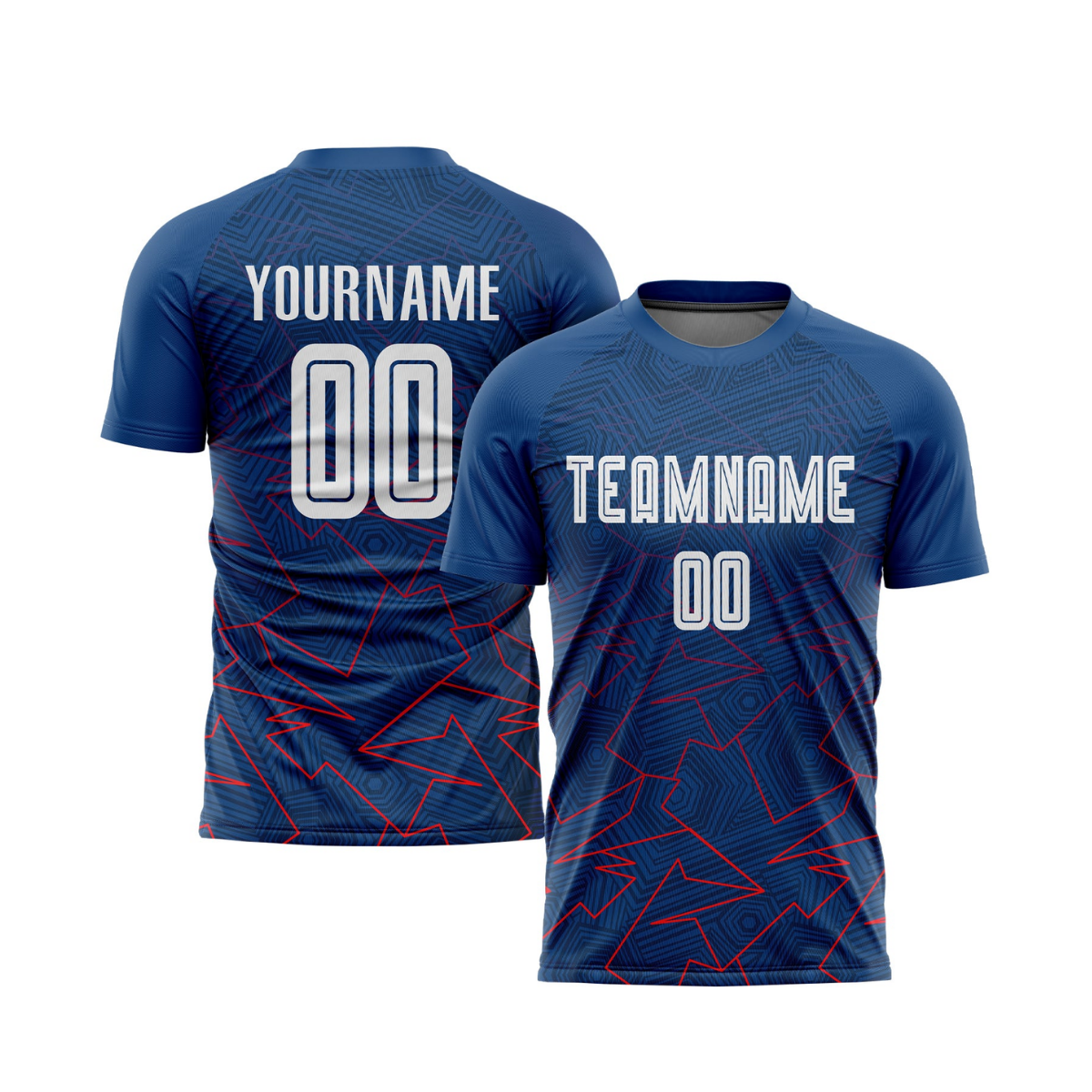 Custom Royal White-Red Away Sublimation Soccer Uniform Jersey～～～$16.99～Away Sublimation Soccer～～mysite～shopiaas～啦啦啦