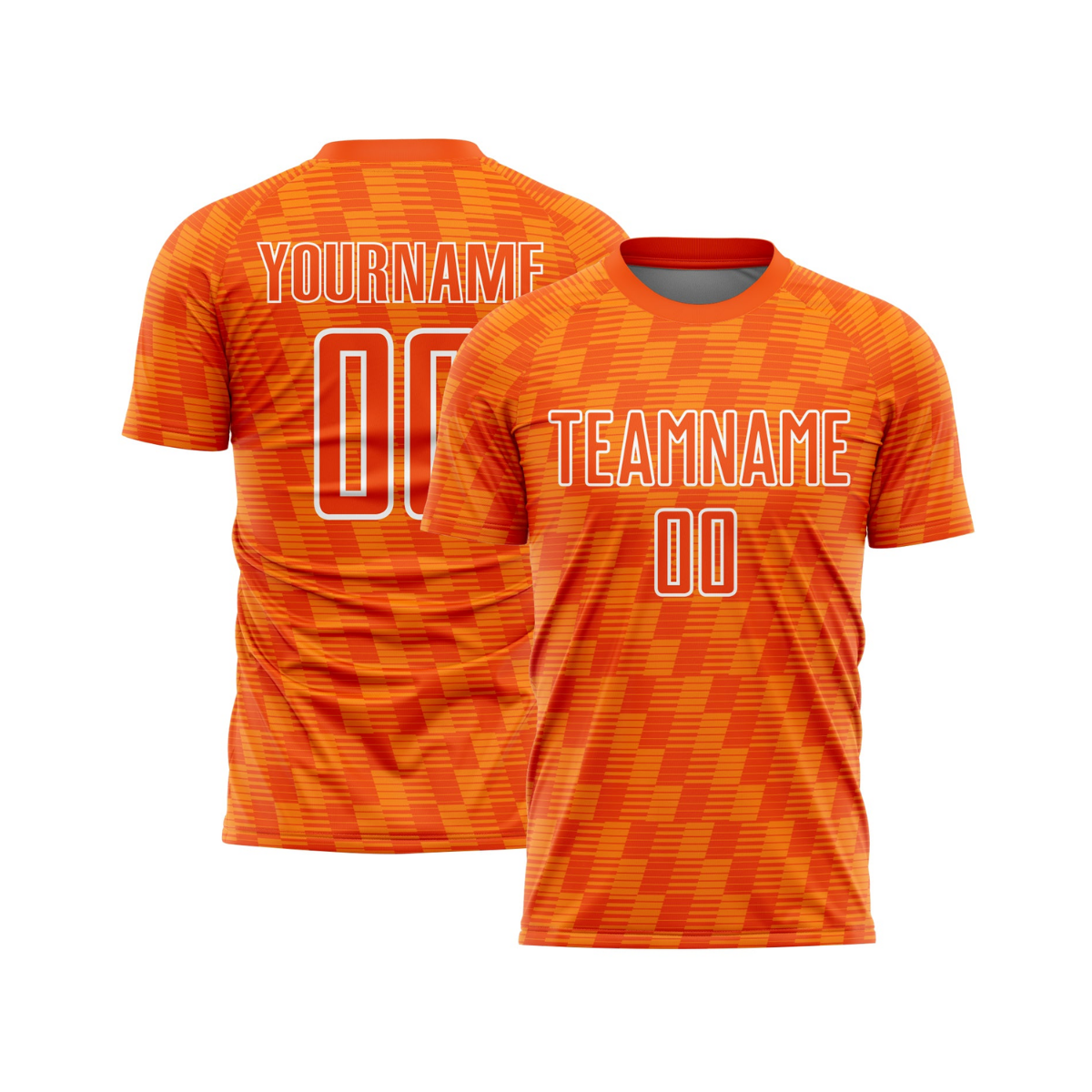 Custom Orange Bay Orange-White Line Sublimation Soccer Uniform Jersey～～～$16.99～Sublimation Soccer～～mysite～shopiaas～啦啦啦
