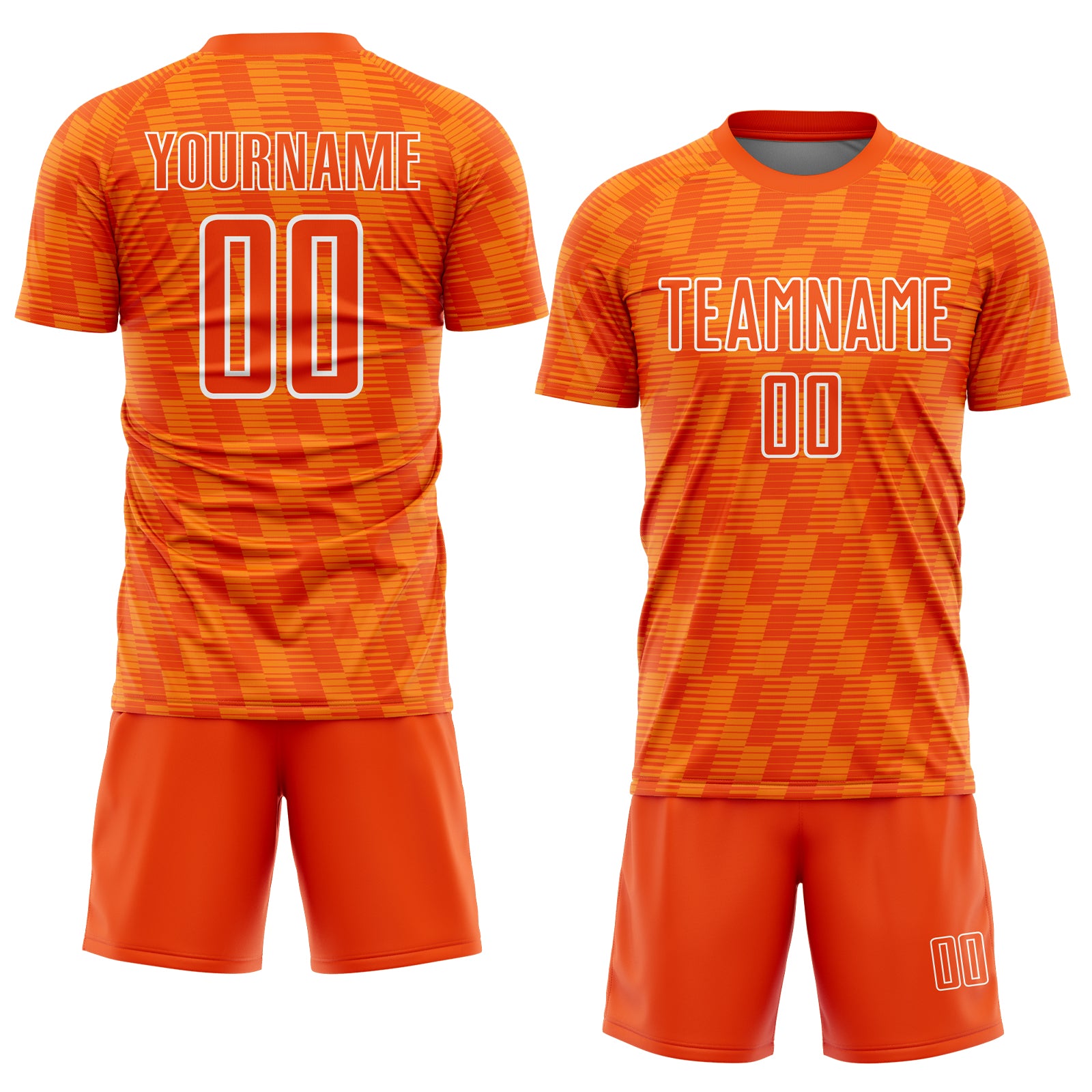 Custom Orange Bay Orange-White Line Sublimation Soccer Uniform Jersey～～～$16.99～Sublimation Soccer～～mysite～shopiaas～啦啦啦
