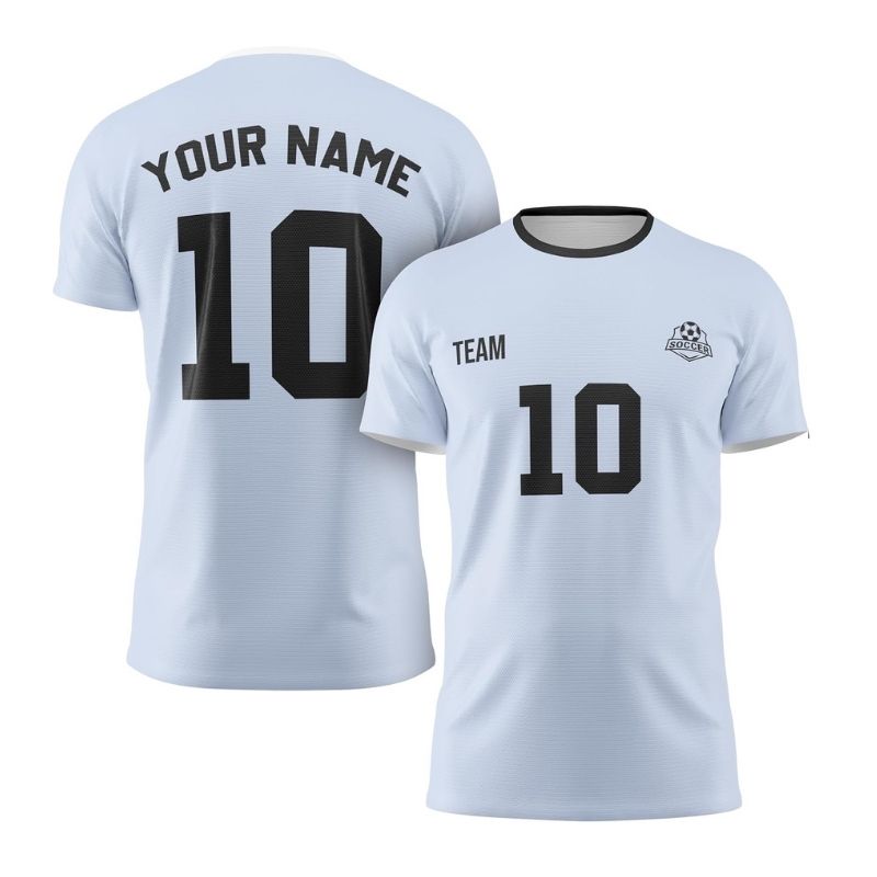 Basic Solid Crew Neck Football Training Jersey, Quick Dry Custom Team Number Match Shirt～Personalized Soccer Uniform～～$34.99～Soccer Jersey～～Amazon Seller～shopiaas～啦啦啦