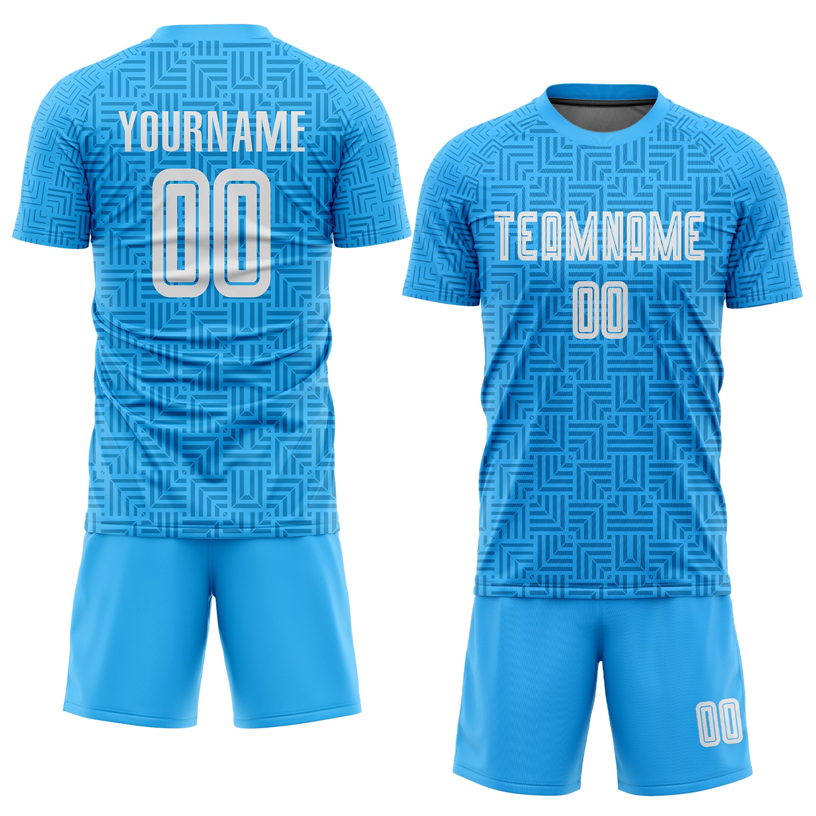 Custom Light Blue White Home Sublimation Soccer Uniform Jersey～～～$16.99～Home Sublimation Soccer～～mysite～shopiaas～啦啦啦
