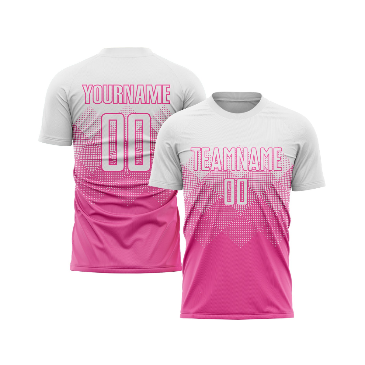 Custom Pink White Sublimation Soccer Uniform Jersey～～～$16.99～Sublimation Soccer～～mysite～shopiaas～啦啦啦