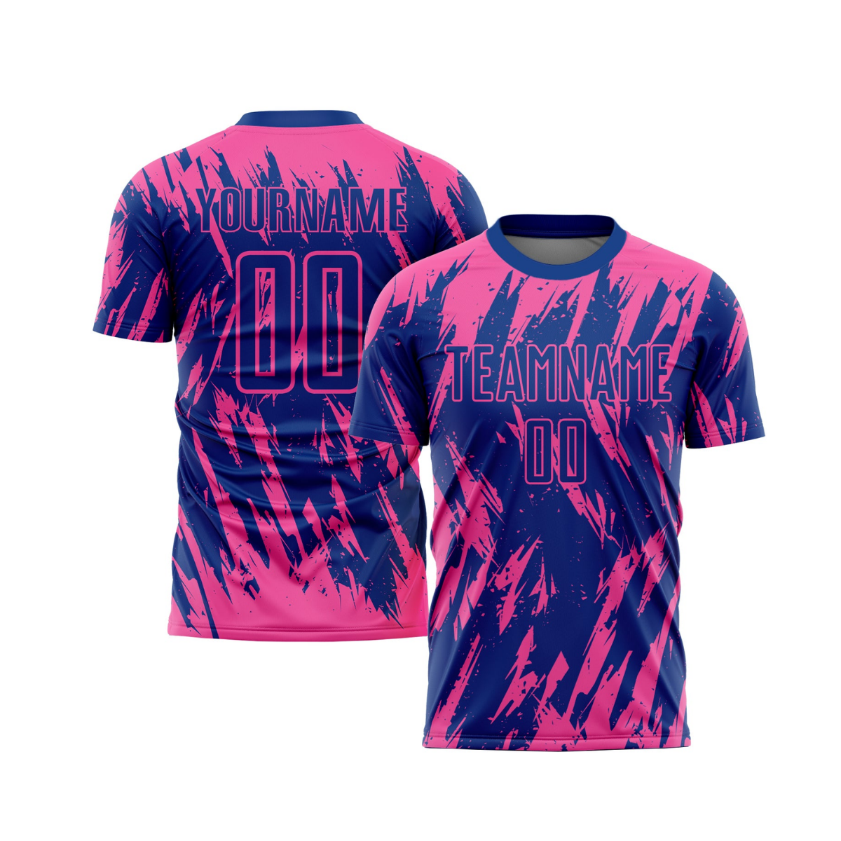 Custom Pink Royal Sublimation Soccer Uniform Jersey～～～$16.99～Sublimation Soccer～～mysite～shopiaas～啦啦啦