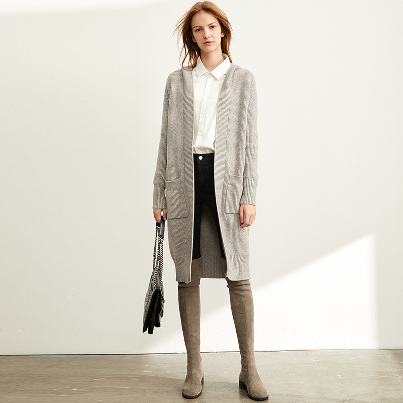 Amii Minimalism Spring Lazy Sweater Coat Women Fashion New Loose Hat Long Knitted Female Cardigan Tops  11940475～～～$37.48～～xiong,huan one,huan two,huan three～～shopiaas～啦啦啦