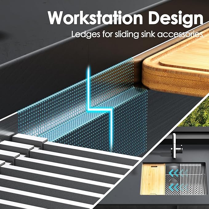 Undermount & Drop-In Stainless Steel Kitchen Sinks (Pack of 5)