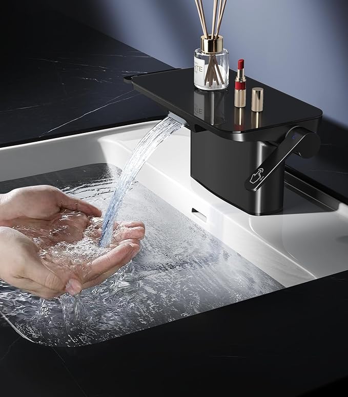 4 Inch 2-Hole Bathroom Sink Faucet with Storage & Drain Stopper