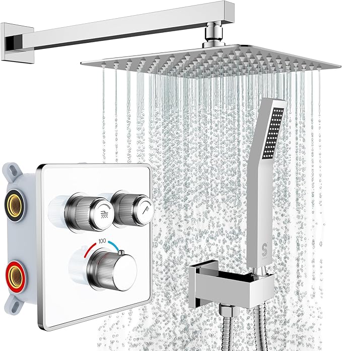SR SUN RISE 100℉ Thermostatic Shower System,12