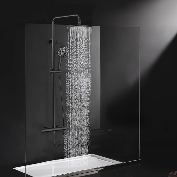 Rainsworth Thermostatic Shower System Round Rain Shower Set
