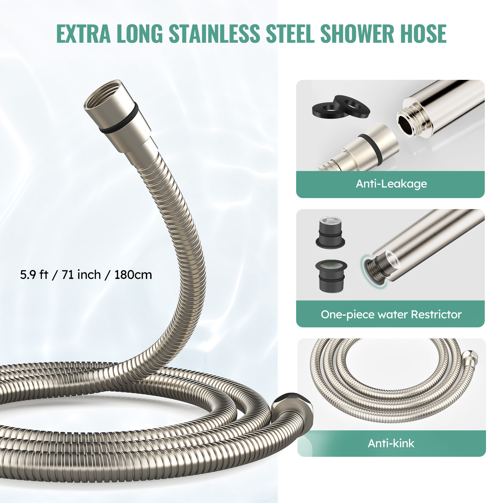 High Pressure Handheld Shower Head with 9 Spray Modes and Water Softener Filter – Removes Chlorine from Hard Water