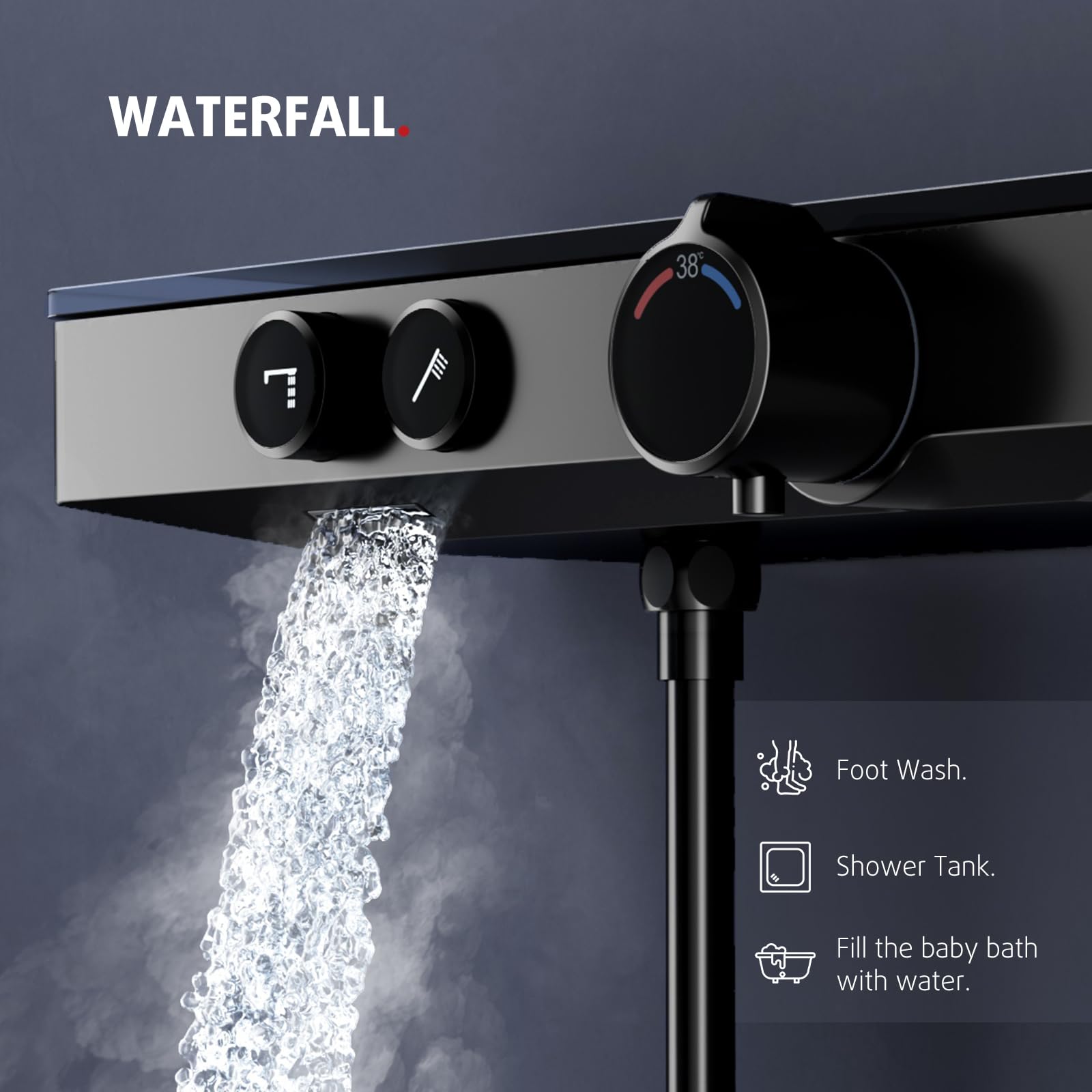 Simple Adjustment Rod Shower Kit (Thermostatic)