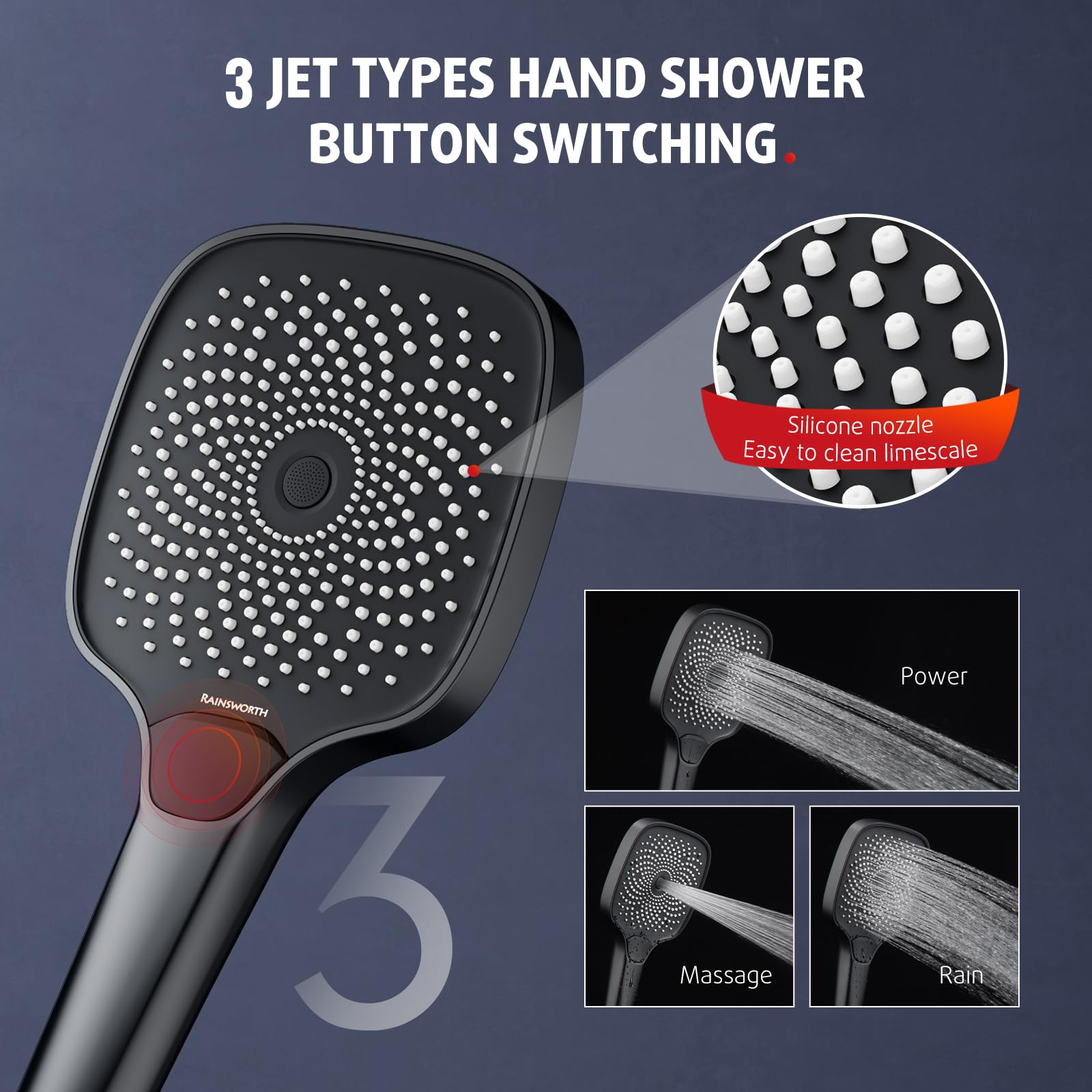 Simple Adjustment Rod Shower Kit (Thermostatic)