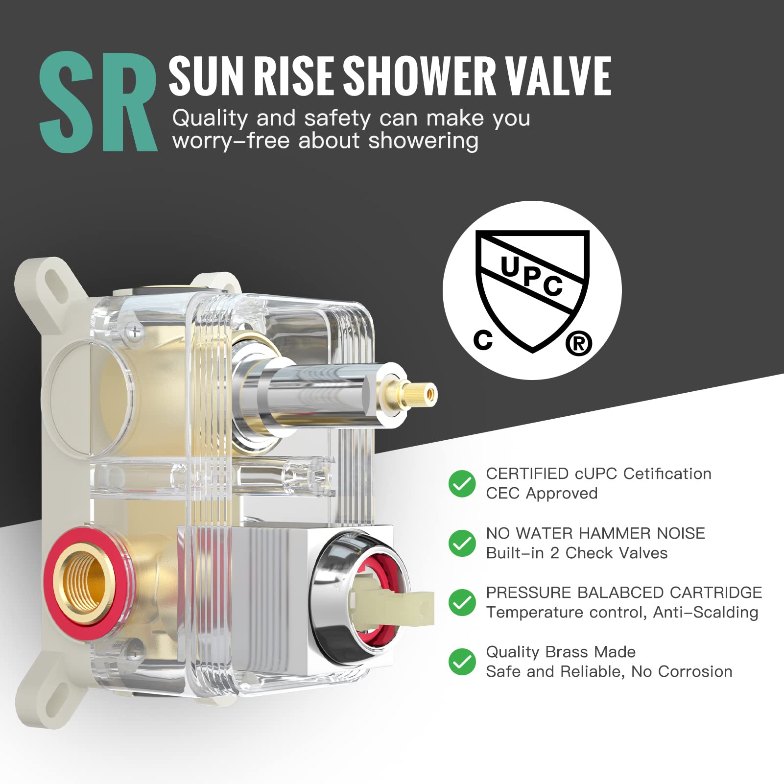 Ceiling Mounted Handle Shower Set (Square)