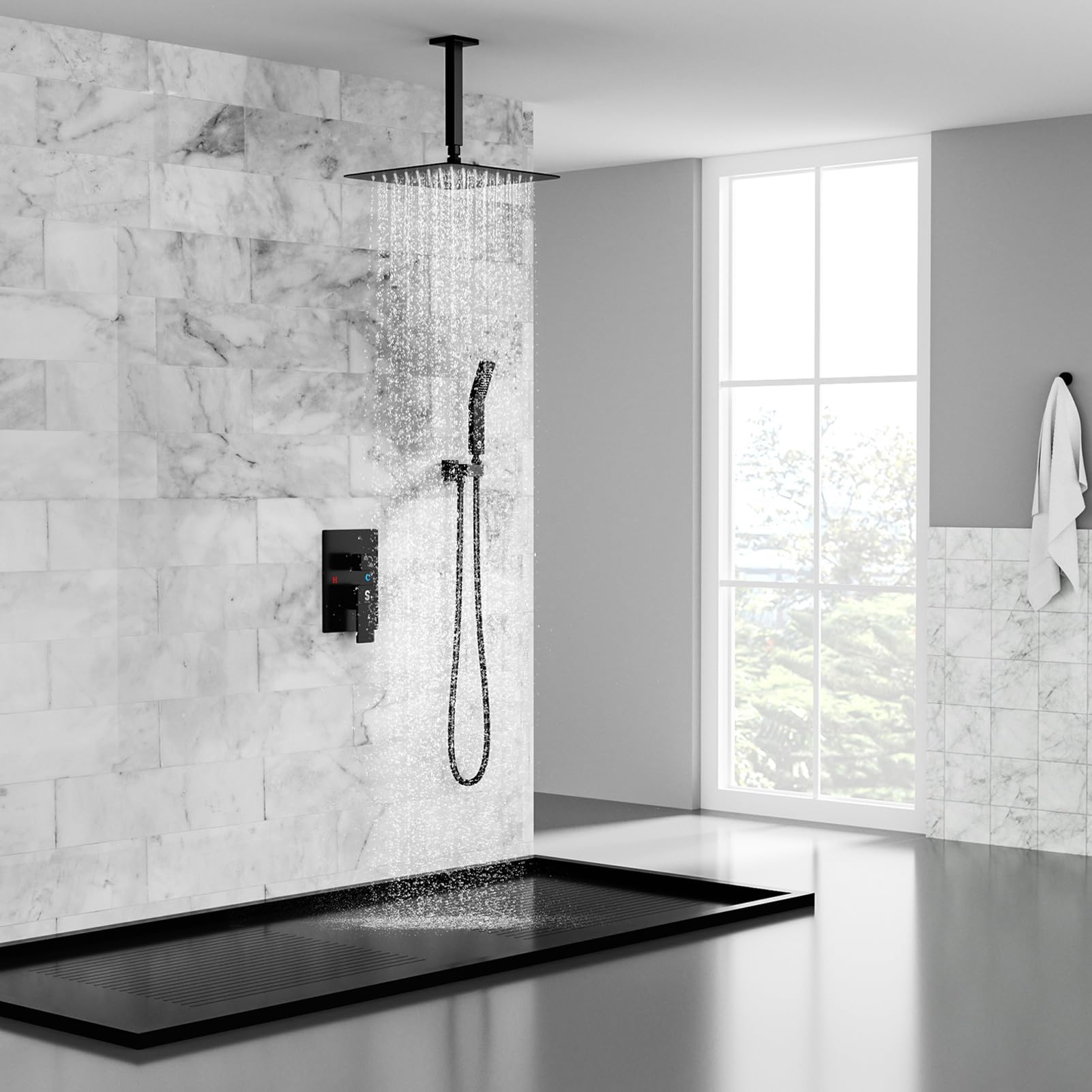 Ceiling Trim Kit Shower Set (Square)