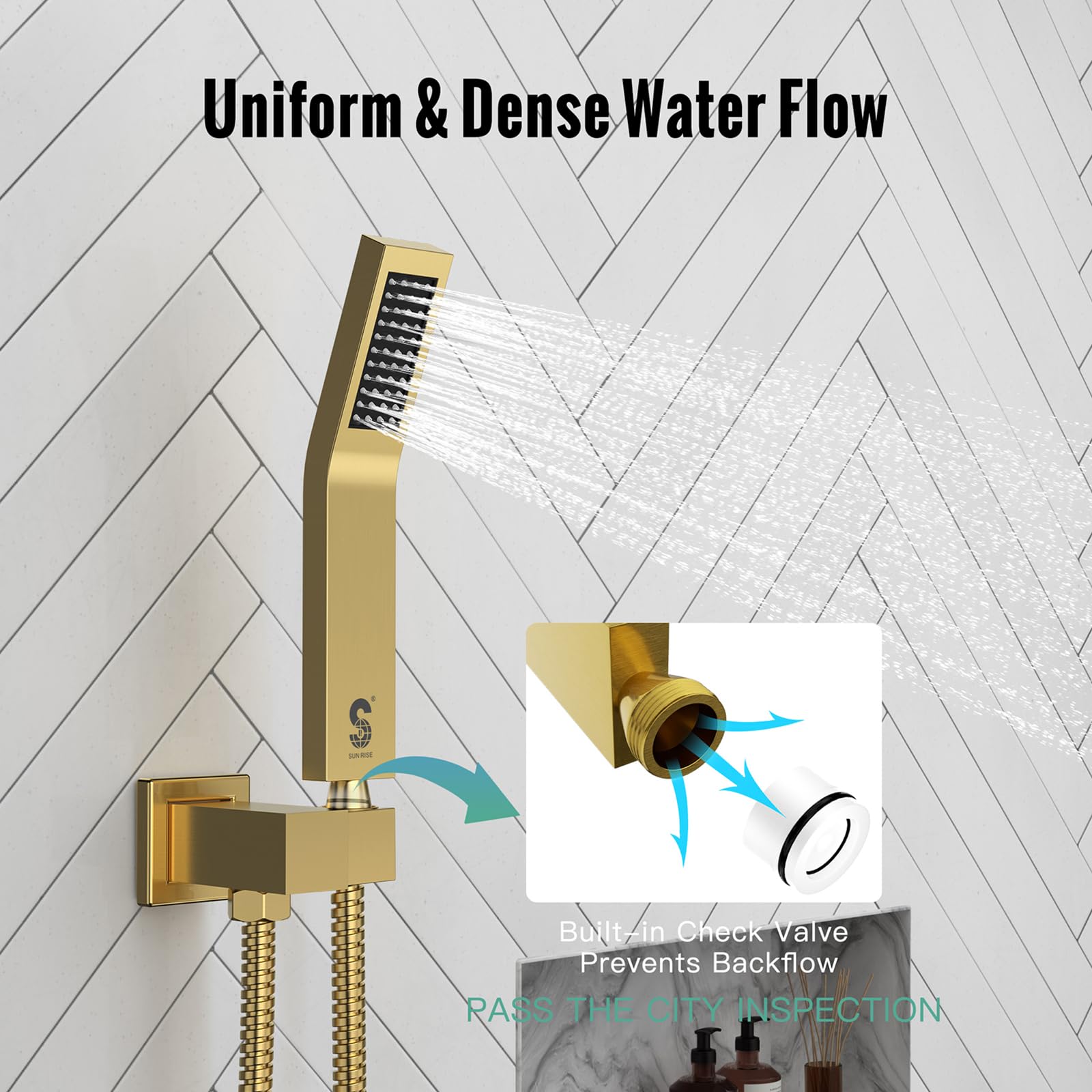 Ceiling Trim Kit Shower Set (Square)