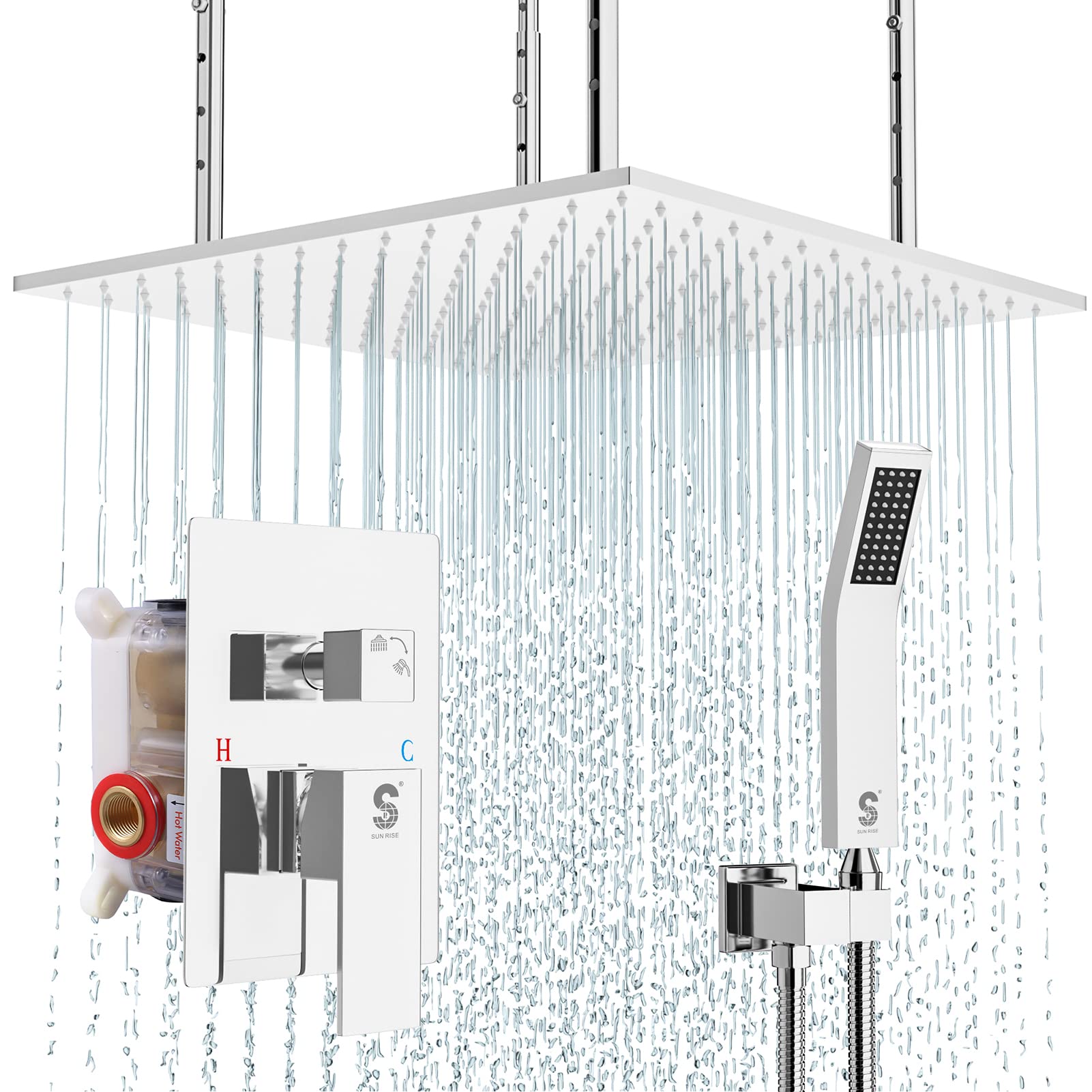 Ceiling Mounted Rainfall Shower System