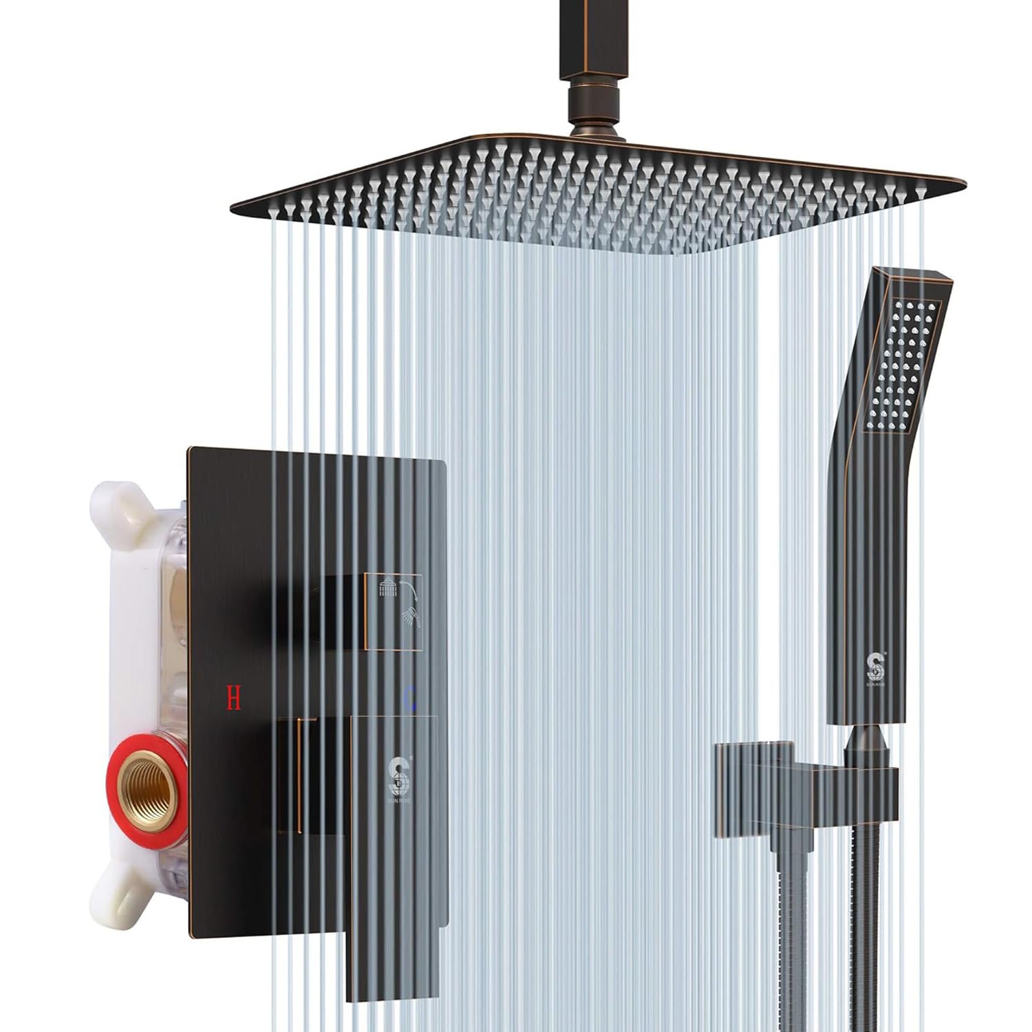 Ceiling Trim Kit Shower Set (Square)