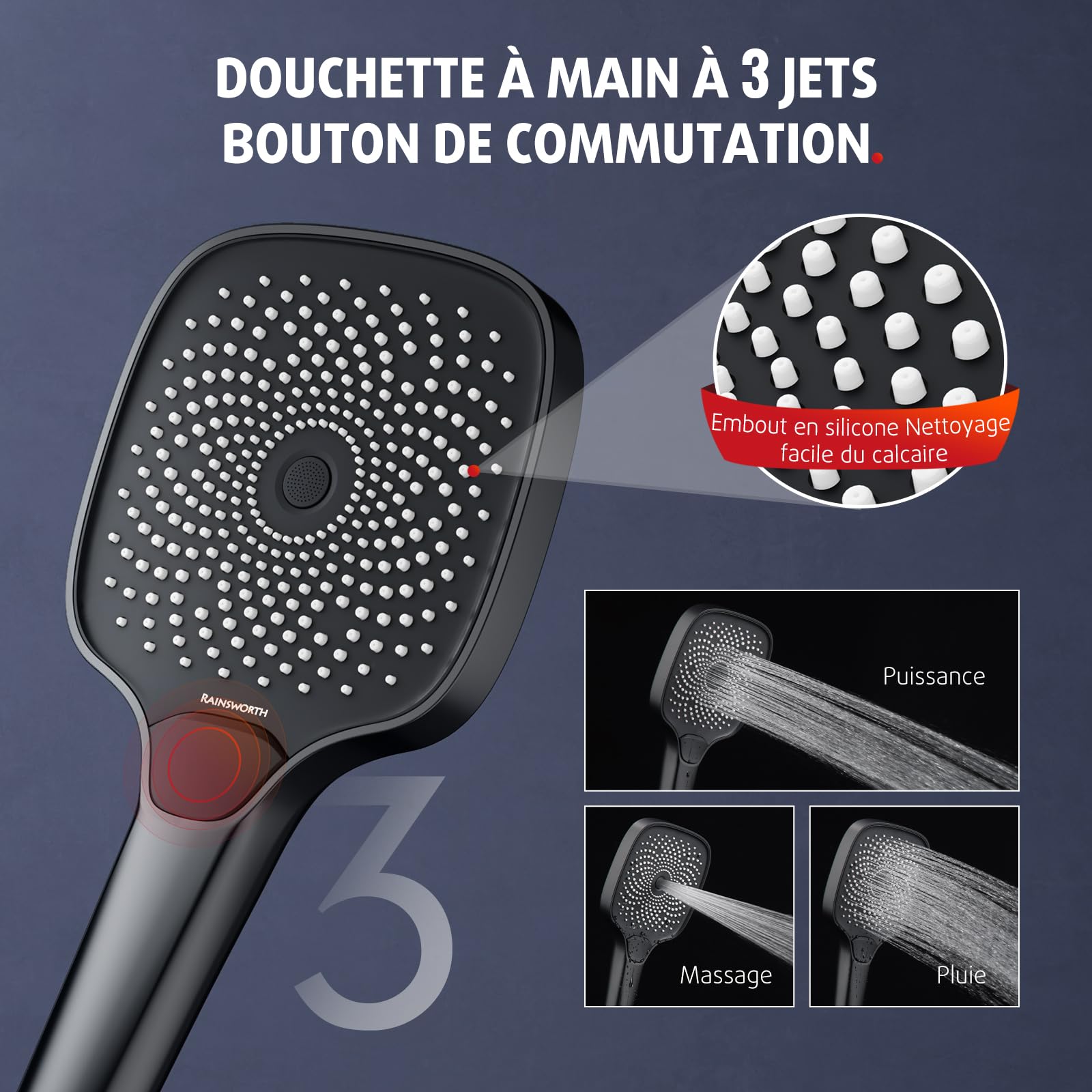 Three Function Shower System (Thermostatic)