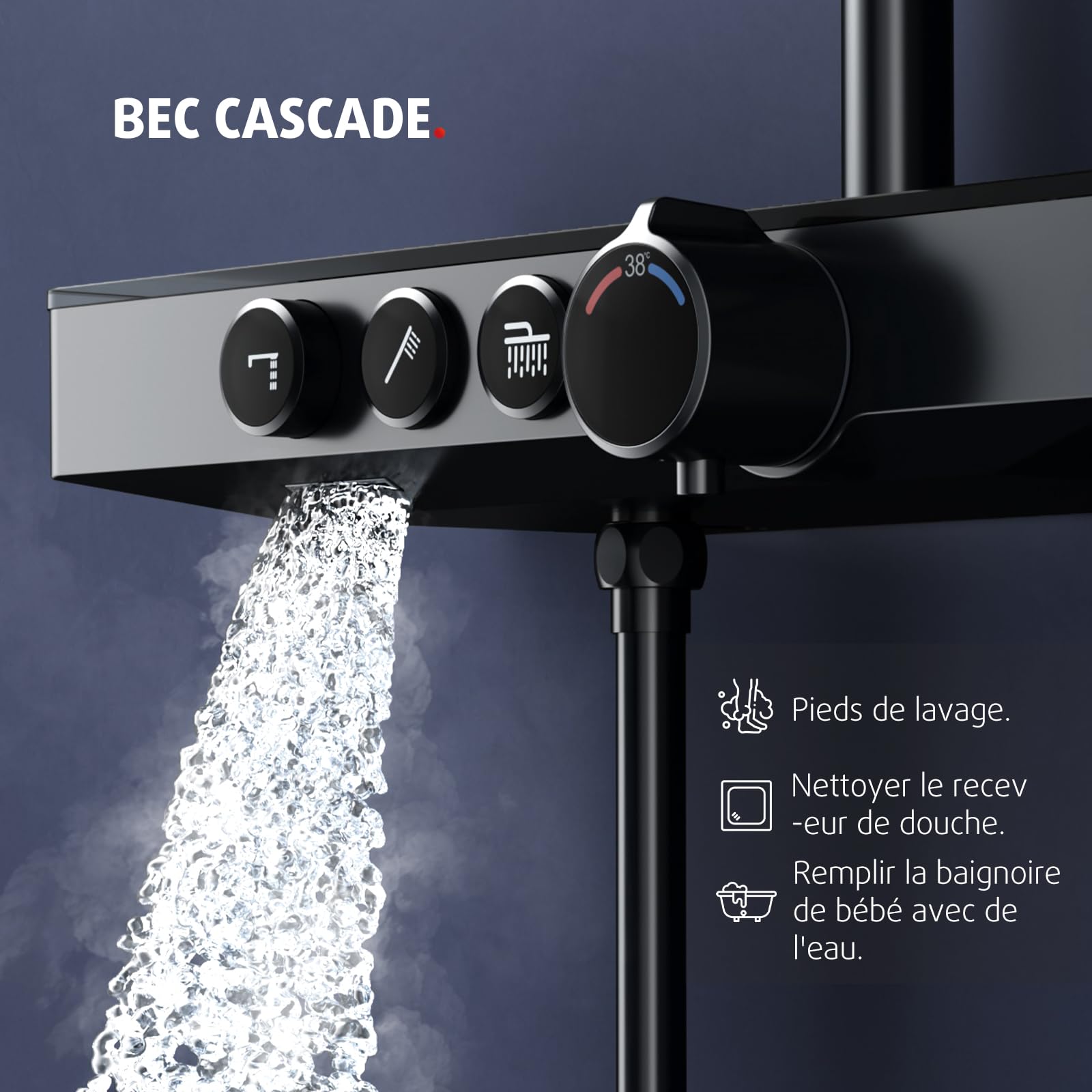 Three Function Shower System (Thermostatic)