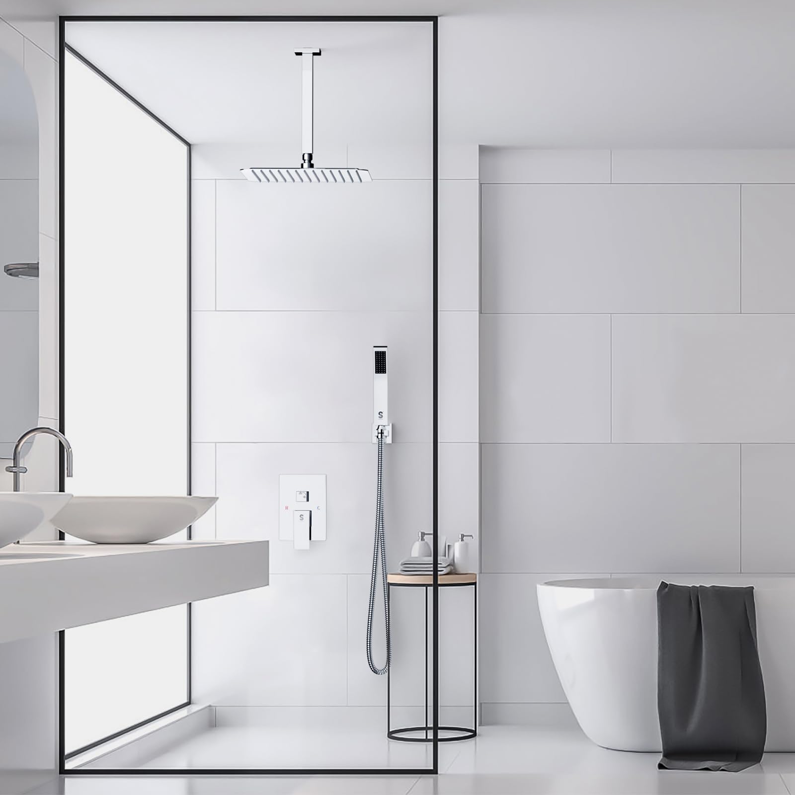 Ceiling Trim Kit Shower Set (Square)