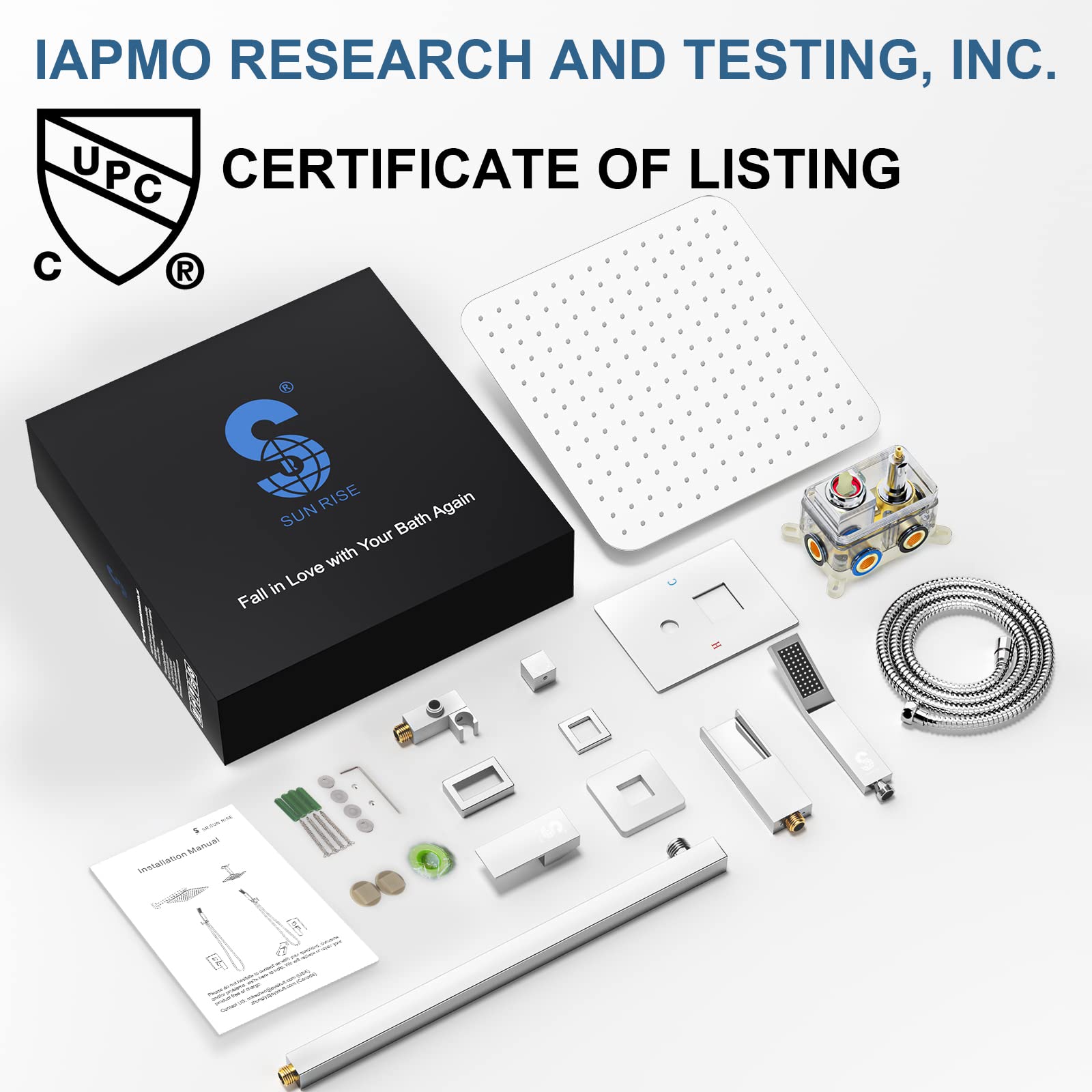 Bathtub Faucet Shower System with Tub Spout