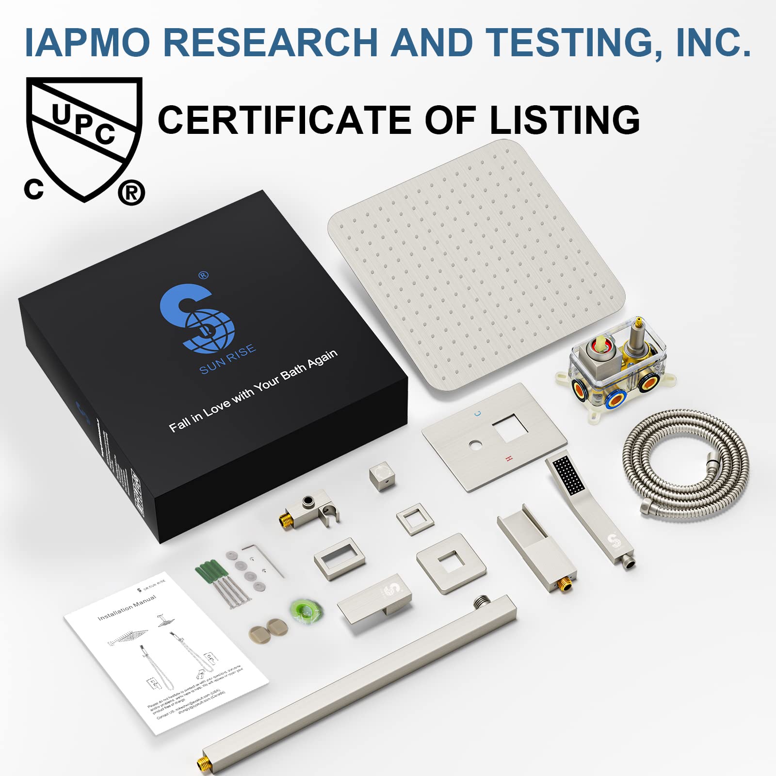 Bathtub Faucet Shower System with Tub Spout