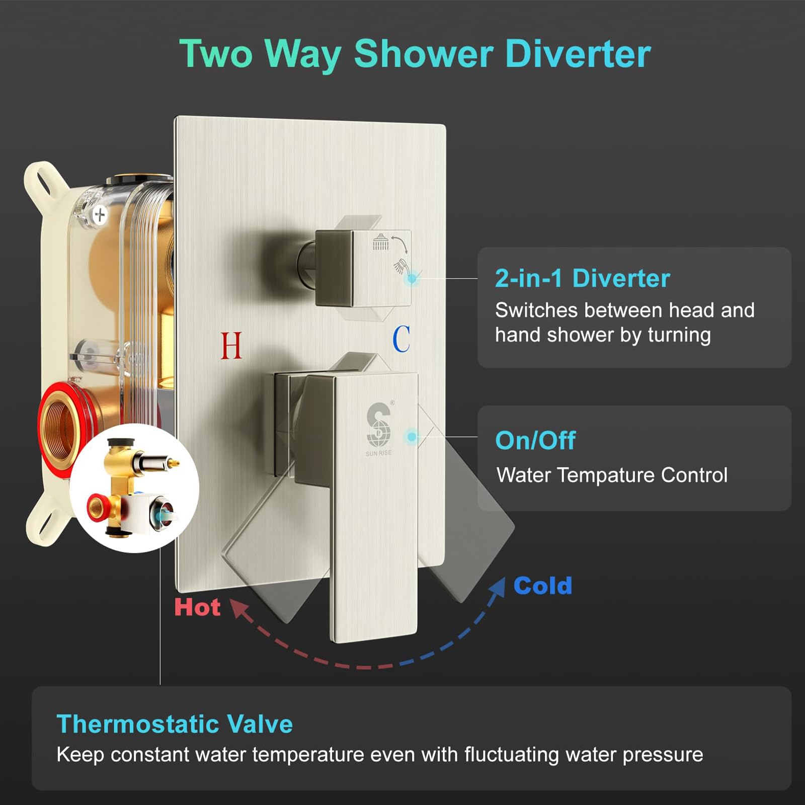 Slide Bar Shower Faucet Luxury High Pressure Shower Heads and Handheld shower Combo Set Wall Mounted Shower System