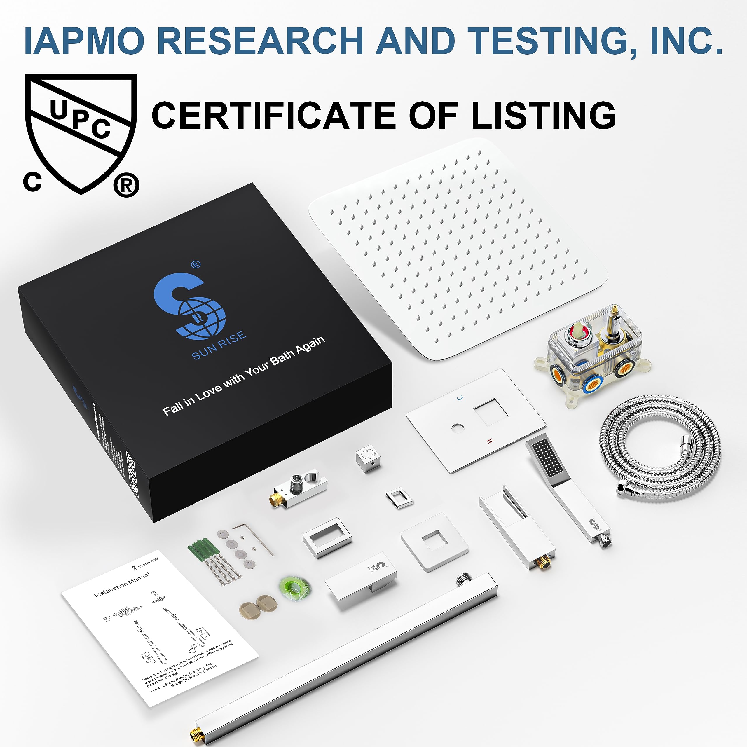 Bathtub Faucet Shower System with Tub Spout