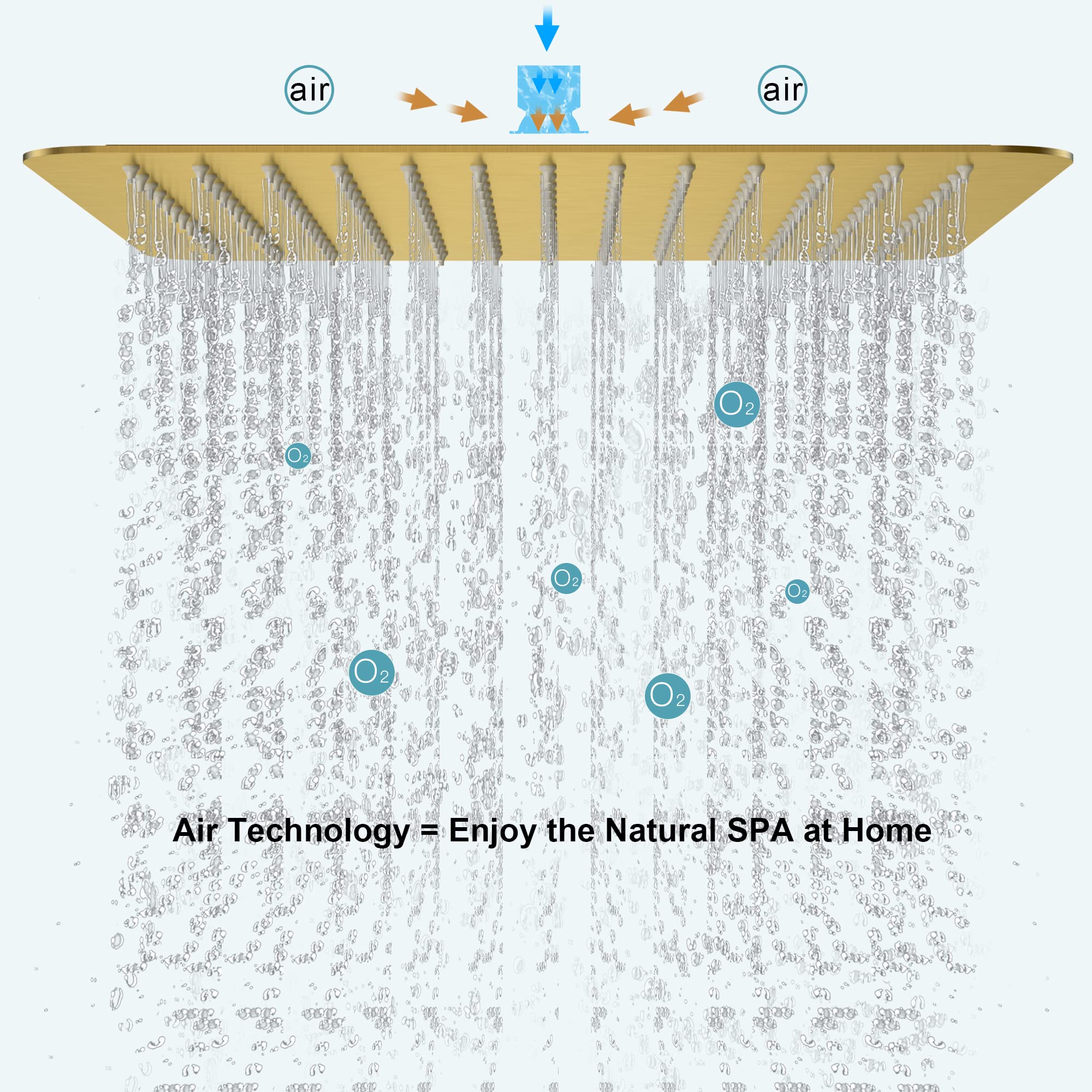 Bathtub Faucet Shower System with Tub Spout