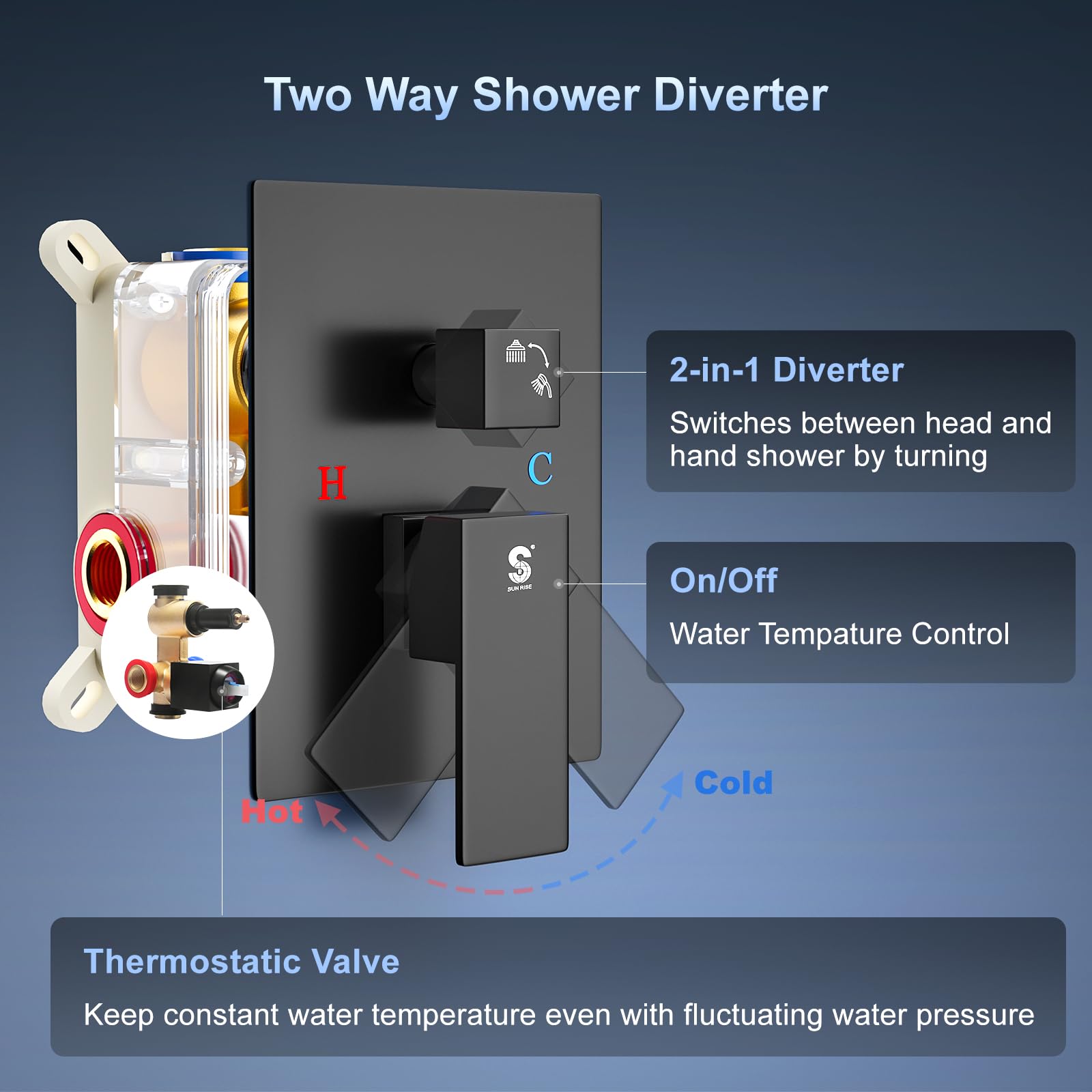 Slide Bar Shower Faucet Luxury High Pressure Shower Heads and Handheld shower Combo Set Wall Mounted Shower System