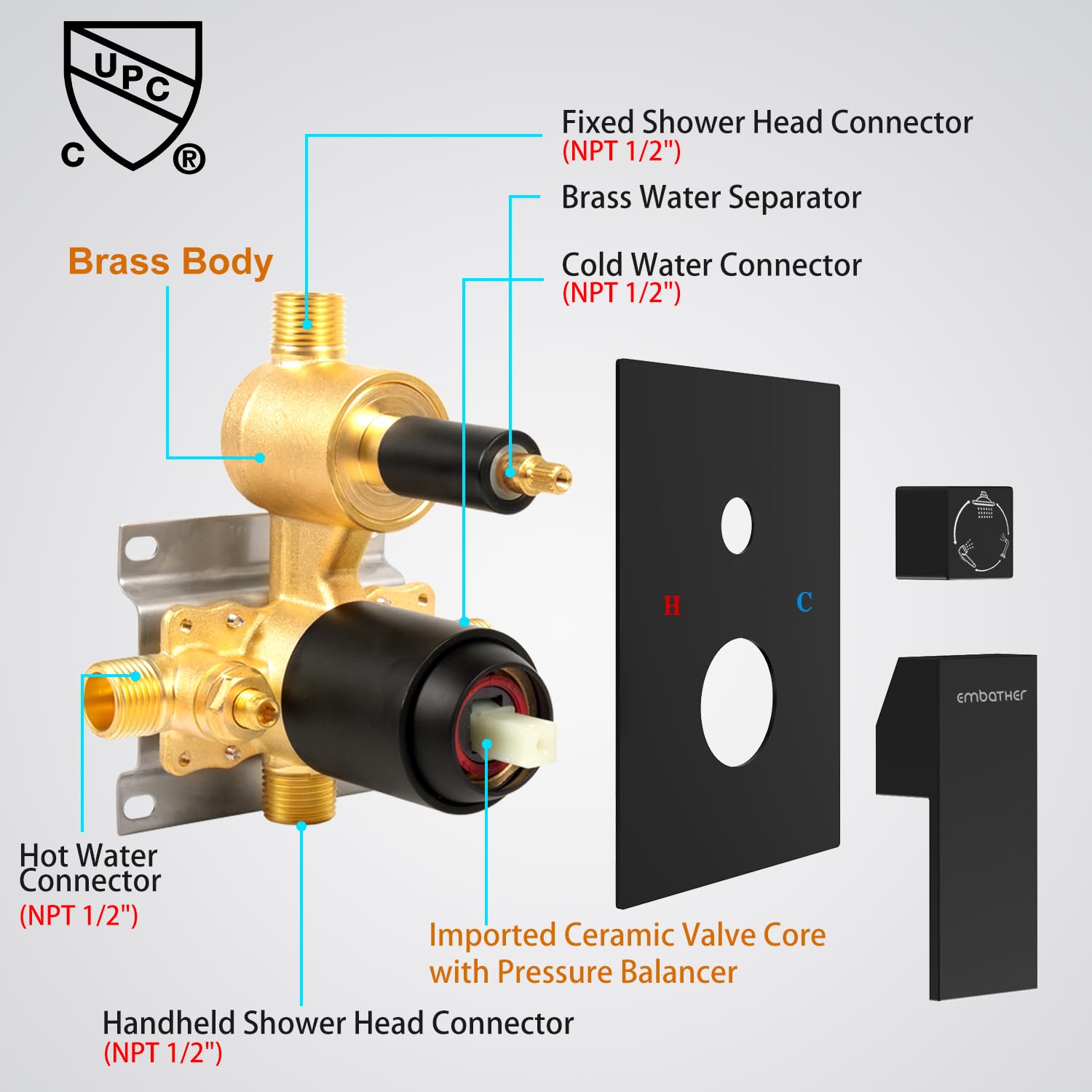 Shower System with Tub Spout