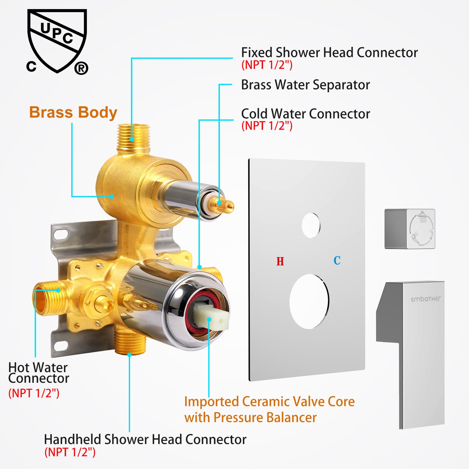 Shower System with Tub Spout