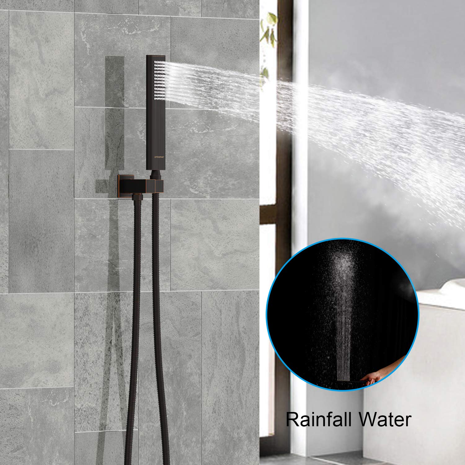 Shower System with Tub Spout Faucet Set