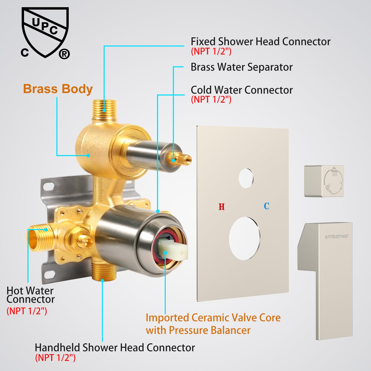 Shower System with Tub Spout
