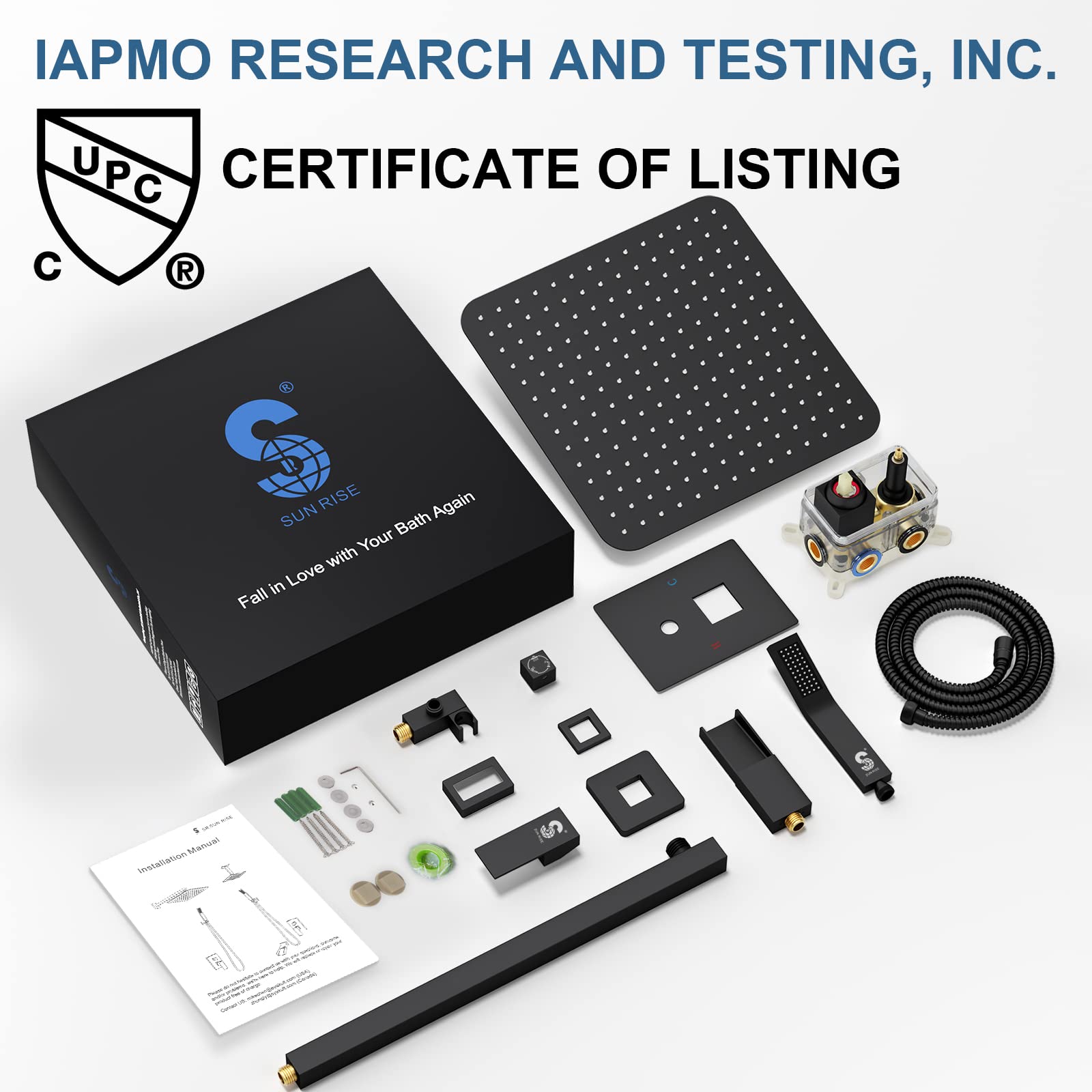 Bathtub Faucet Shower System with Tub Spout