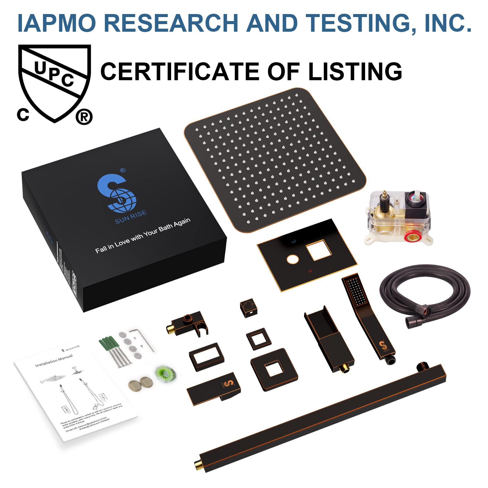 Bathtub Faucet Shower System with Tub Spout