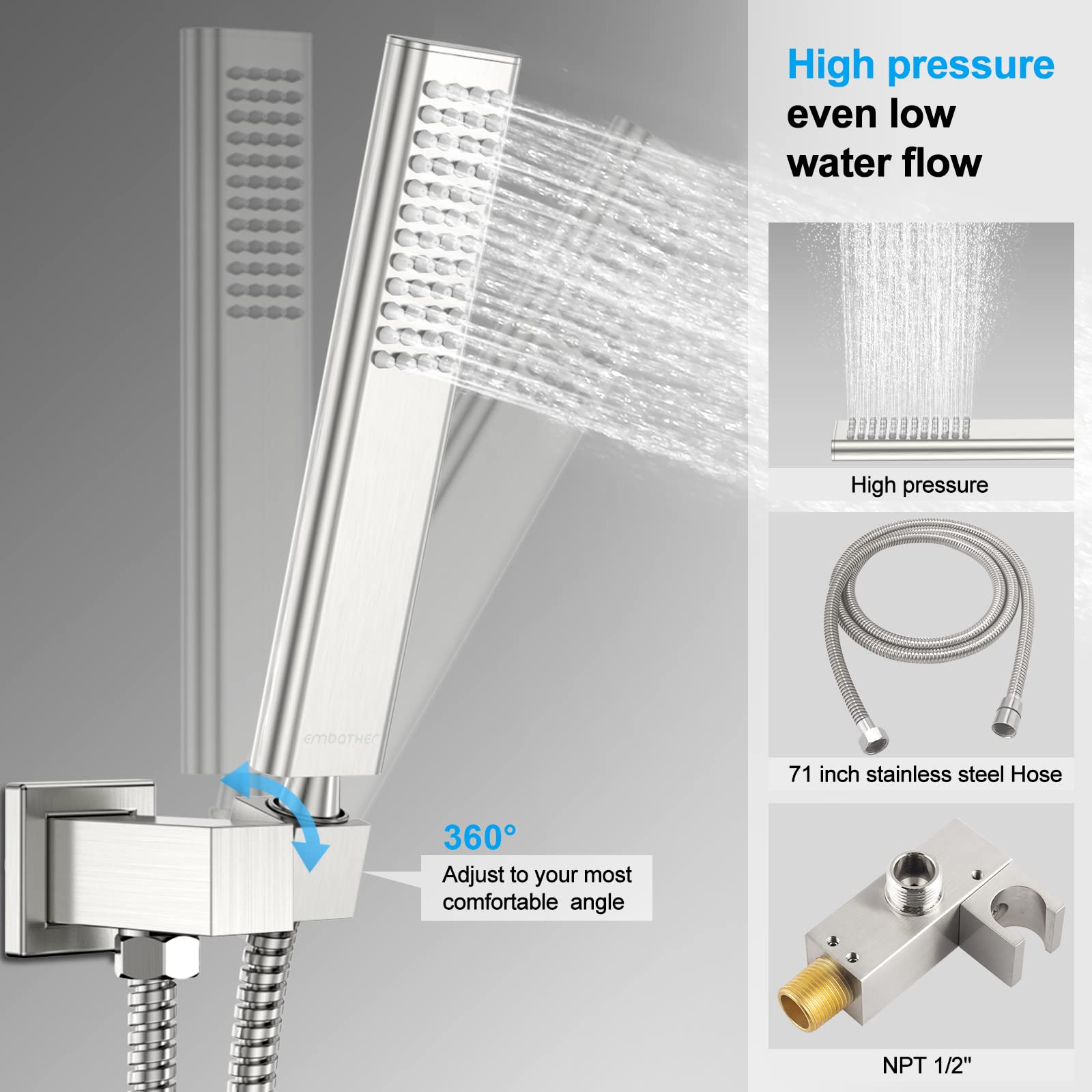 Shower System with Tub Spout Faucet Set