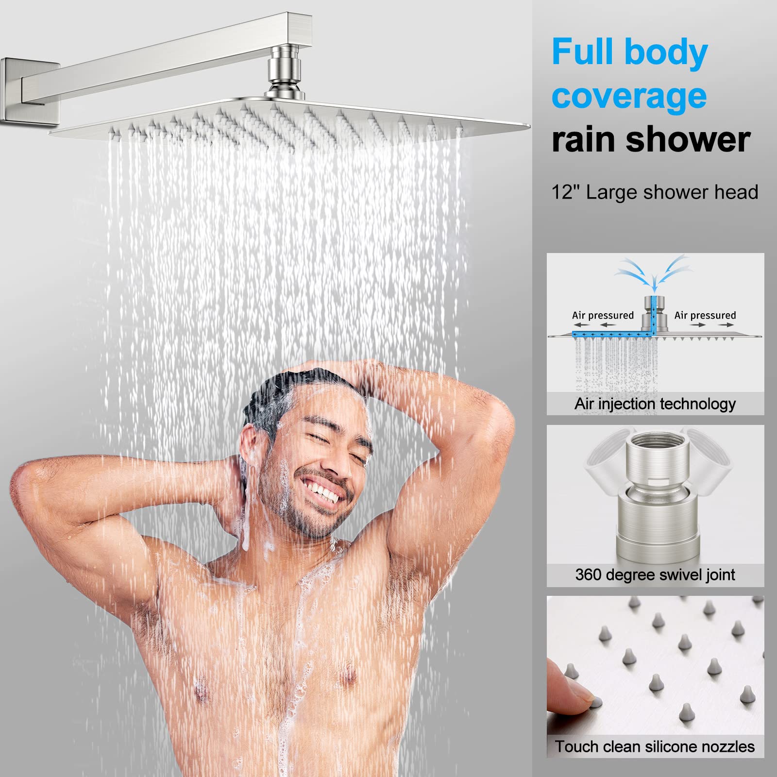 Shower System with Tub Spout Faucet Set