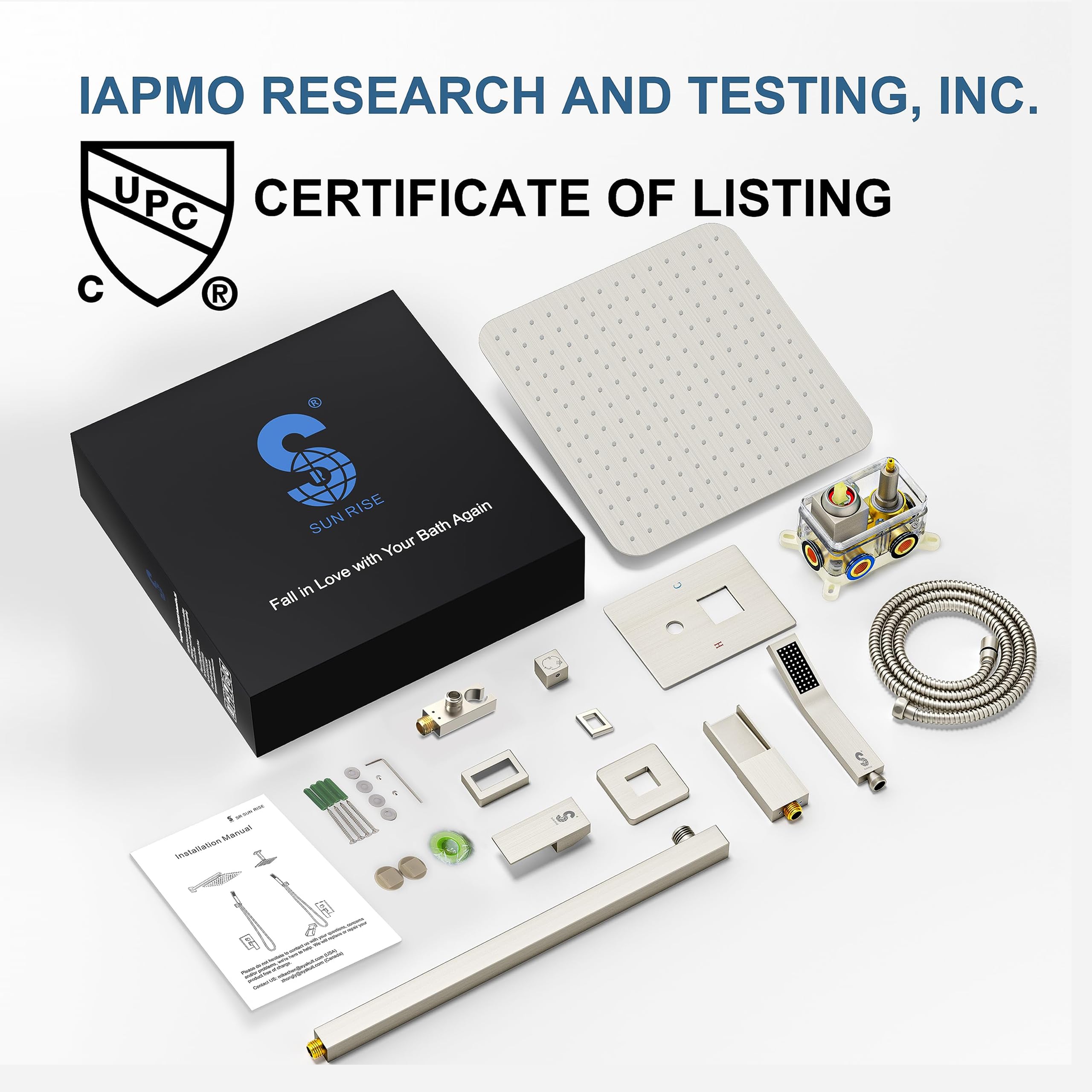 Bathtub Faucet Shower System with Tub Spout