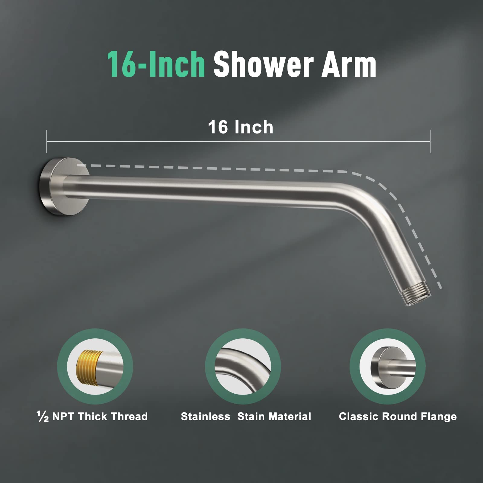 9 Inch Shower Kit （Round）
