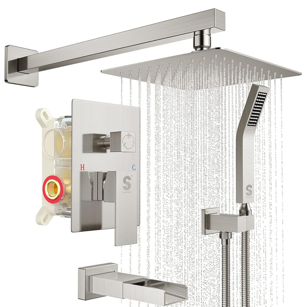 Bathtub Faucet Shower System with Tub Spout
