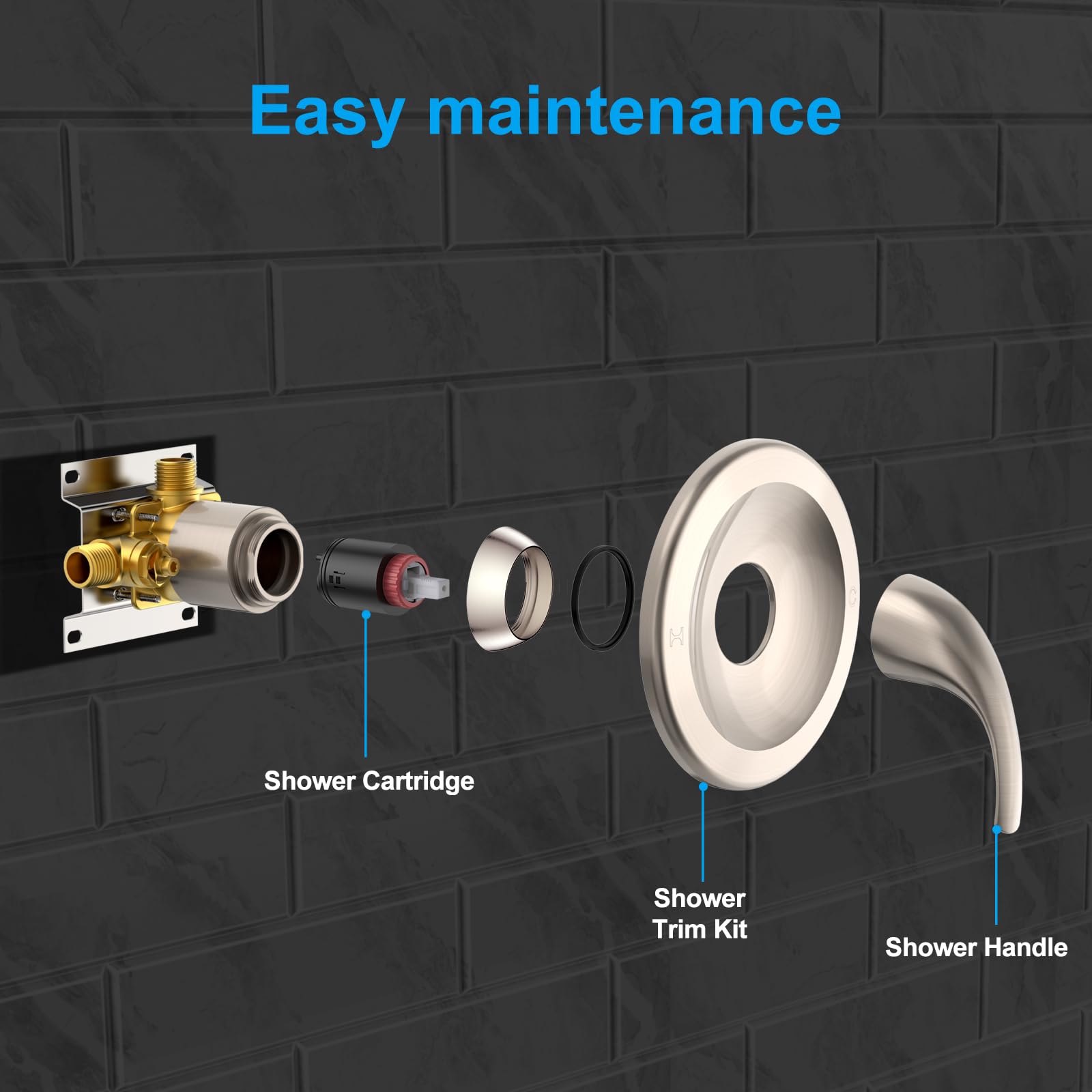 6 Inch Shower Kit （Round）