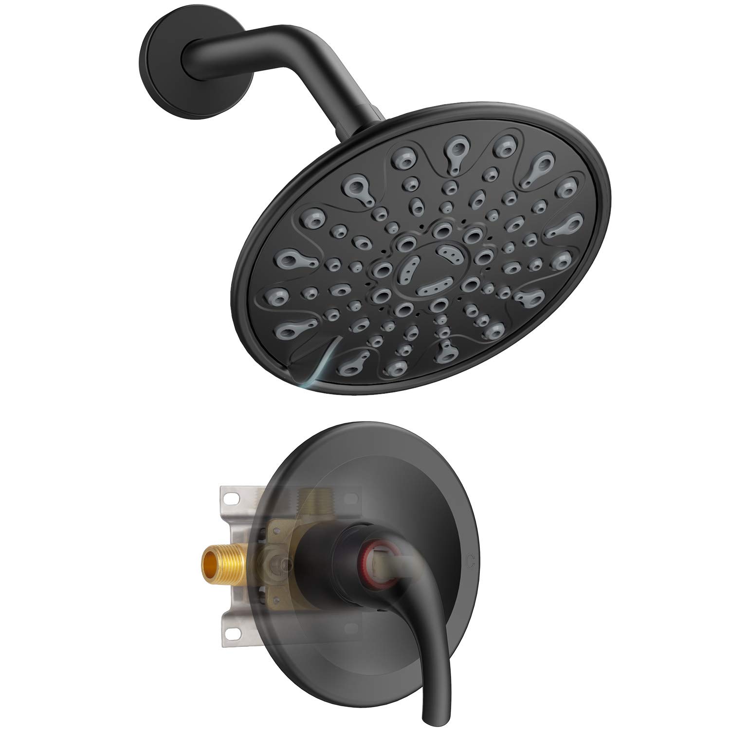 6 Inch Shower Kit （Round）