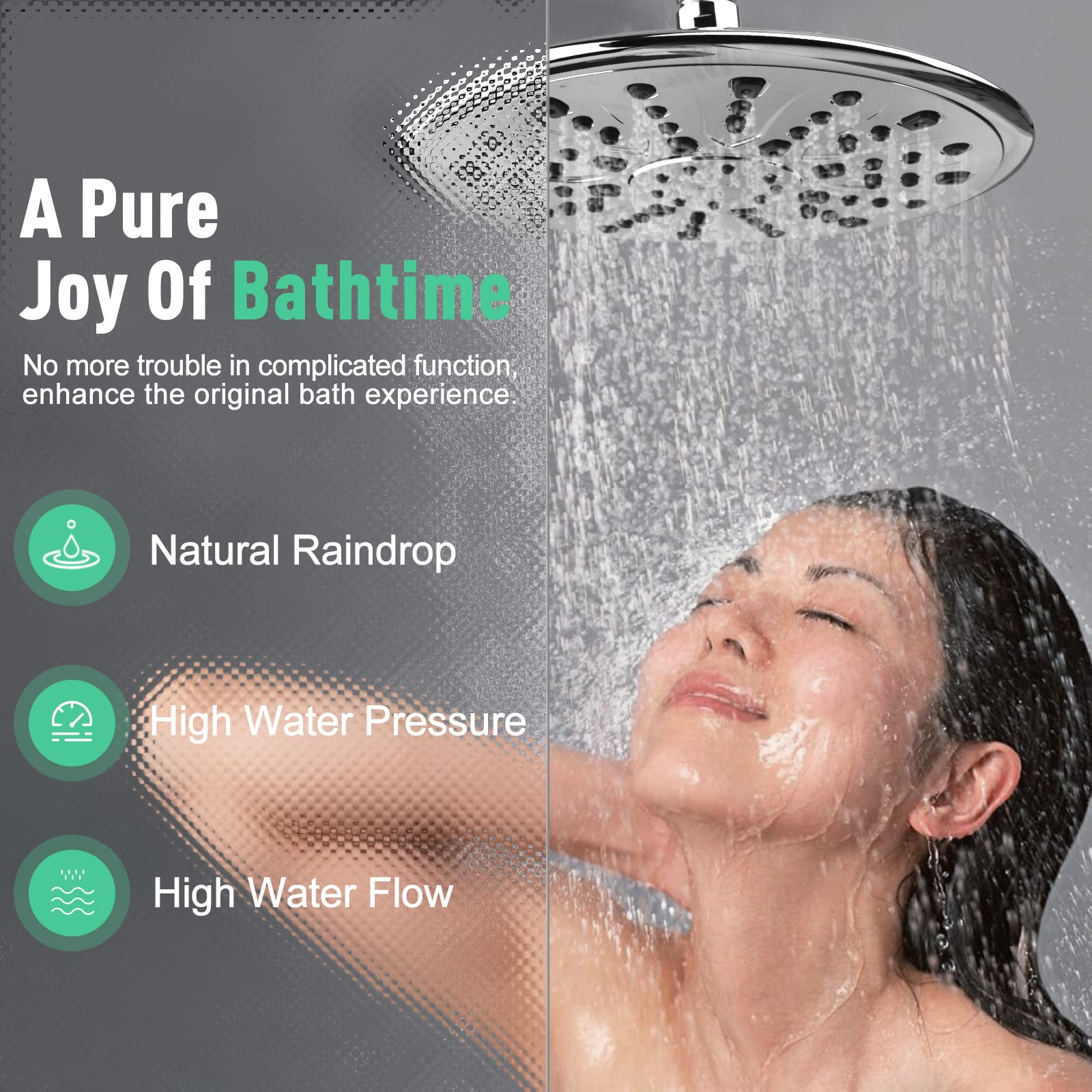 9 Inch Shower Kit （Round）