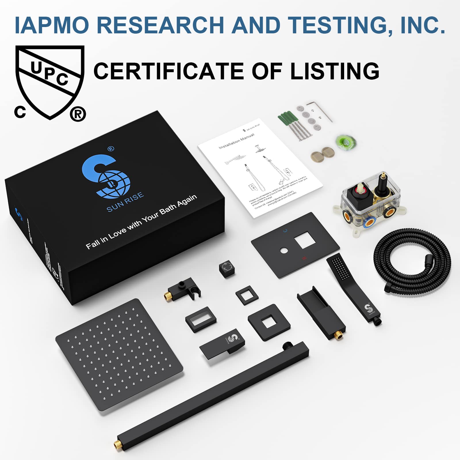 Bathtub Faucet Shower System with Tub Spout