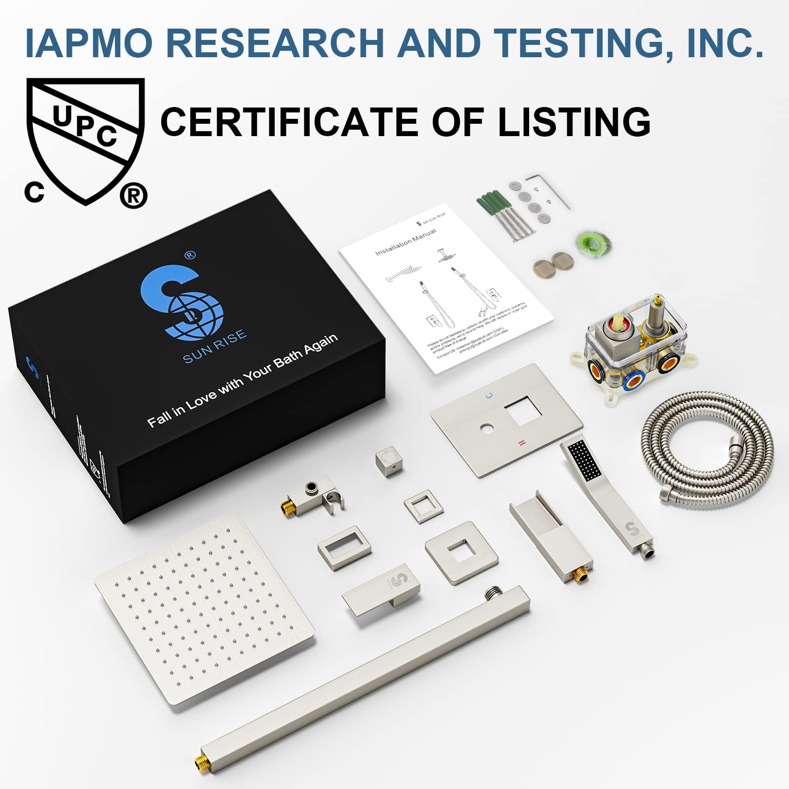 Bathtub Faucet Shower System with Tub Spout