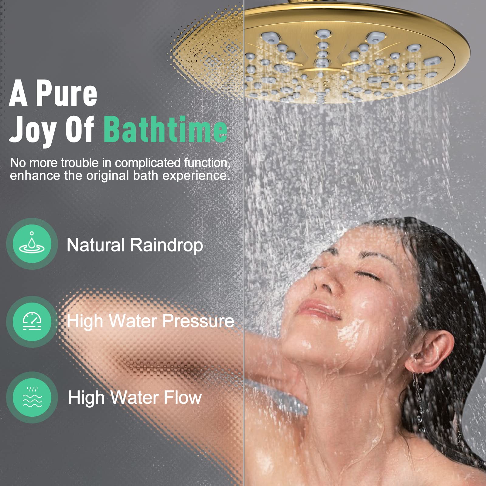 9 Inch Shower Kit （Round）