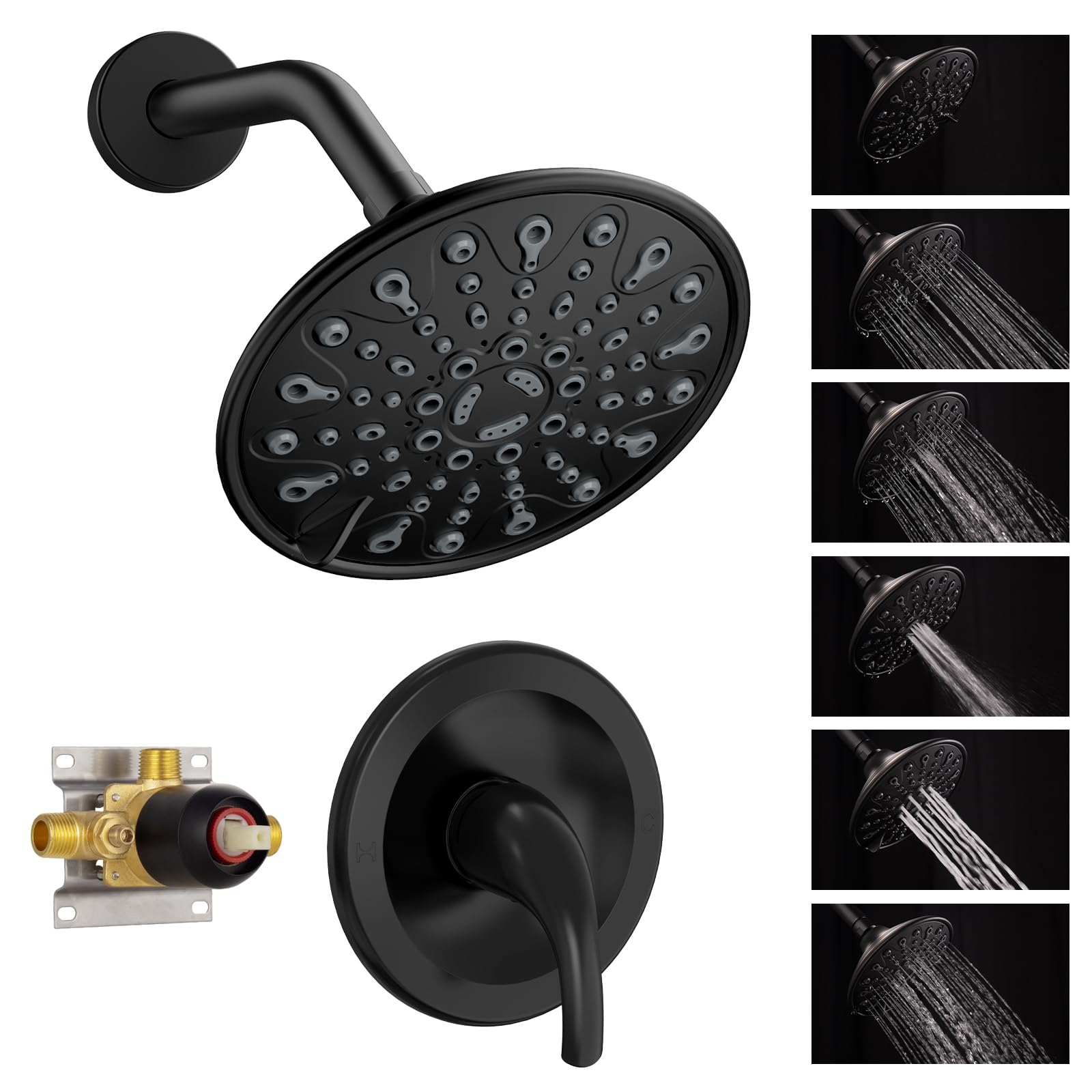6 Inch Shower Kit （Round）