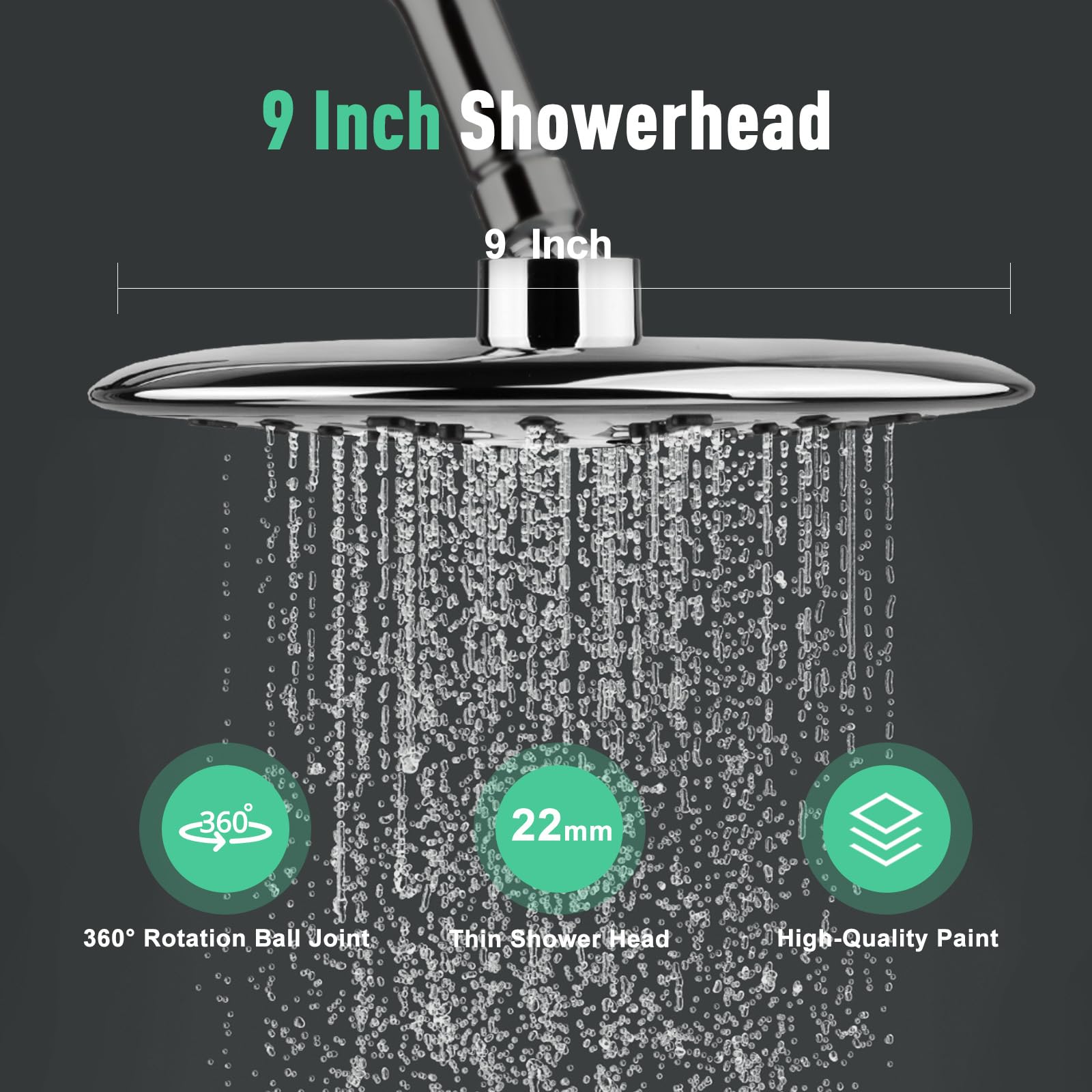9 Inch Shower Kit （Round）