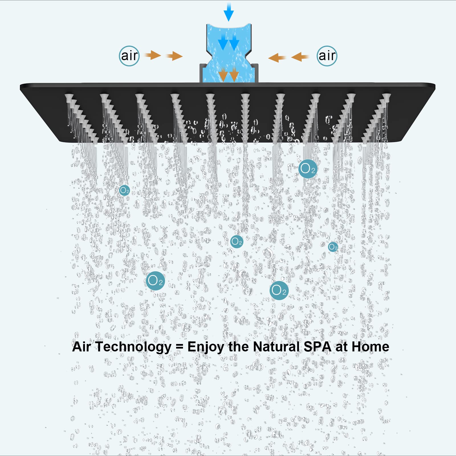 Bathtub Faucet Shower System with Tub Spout