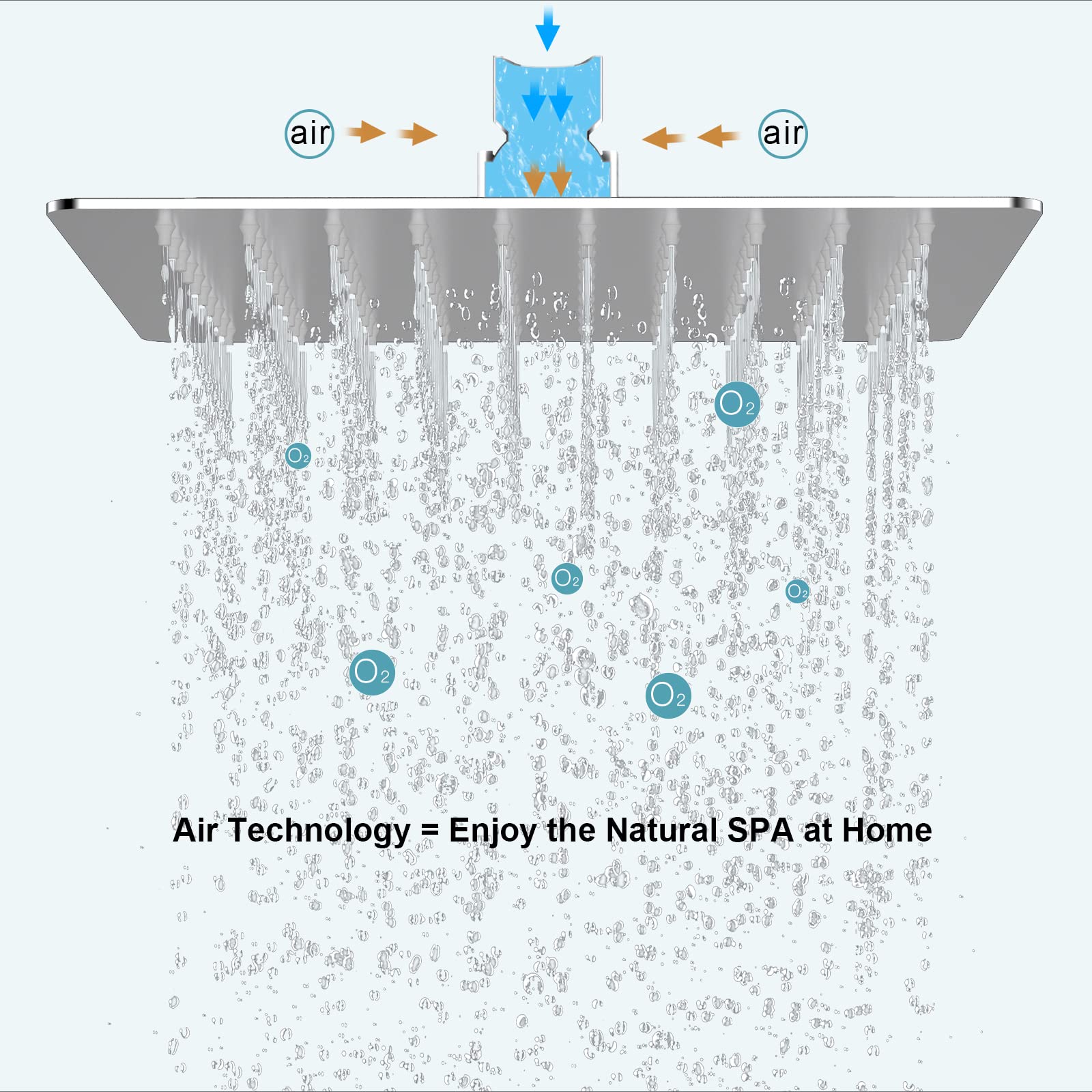 Bathtub Faucet Shower System with Tub Spout